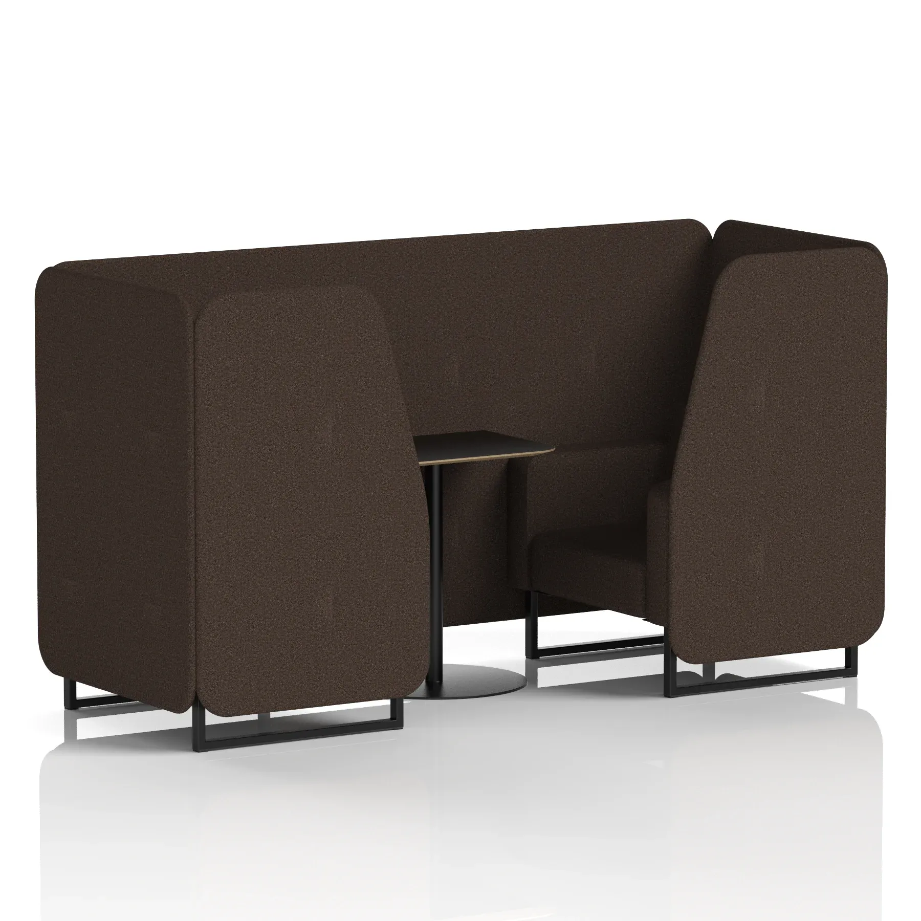 Brixworth Booth With Black Table In Single Tone