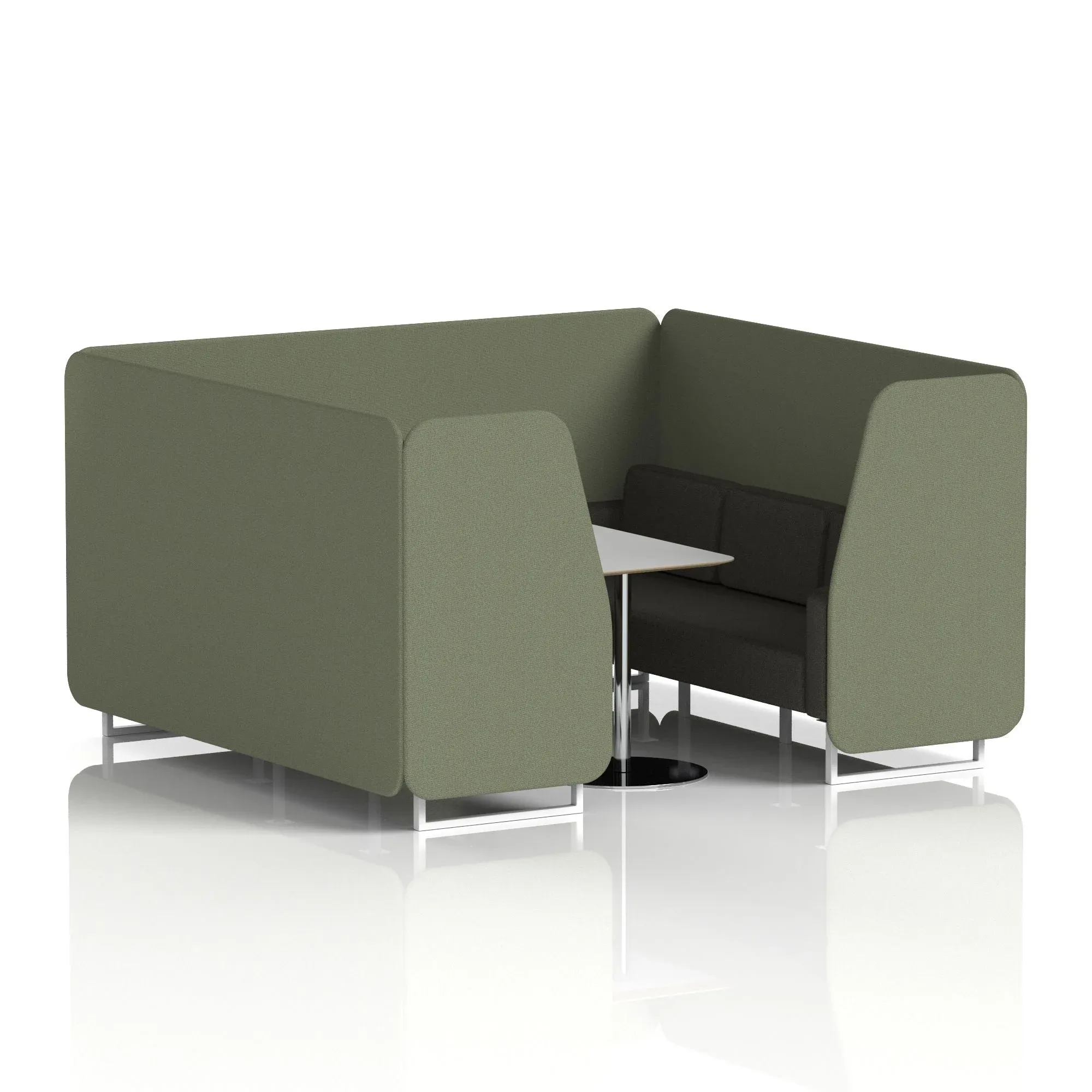 Brixworth Booth With Grey Table In Two Tone