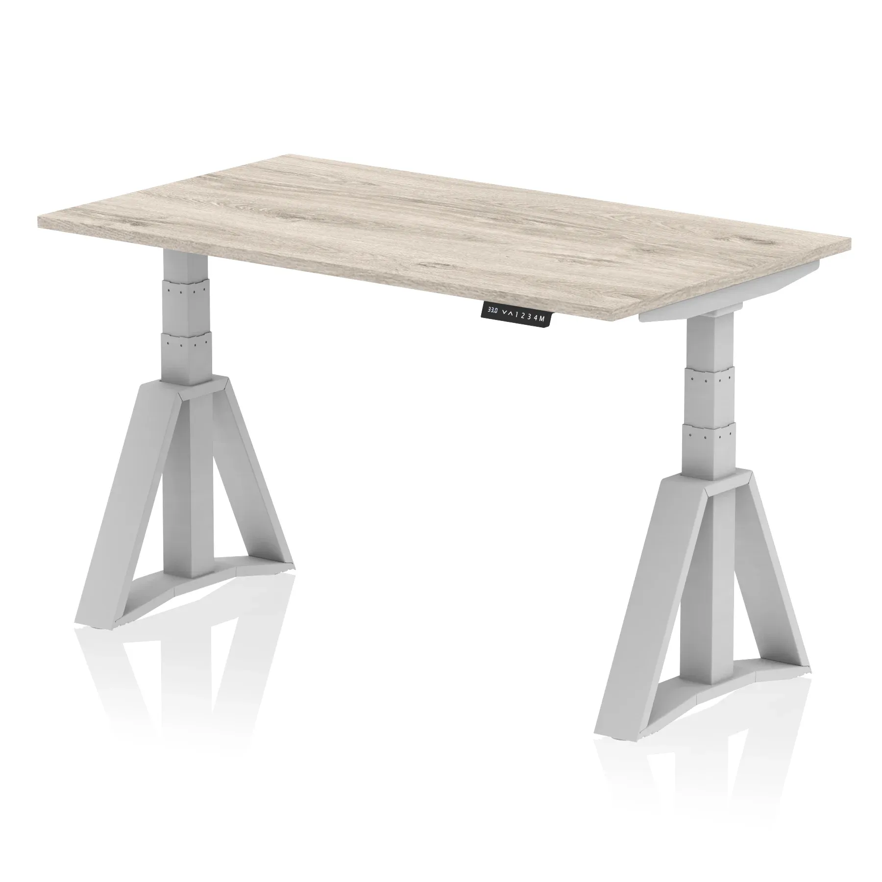 Air Height Adjustable Desk without Cable Ports With Piste Foot