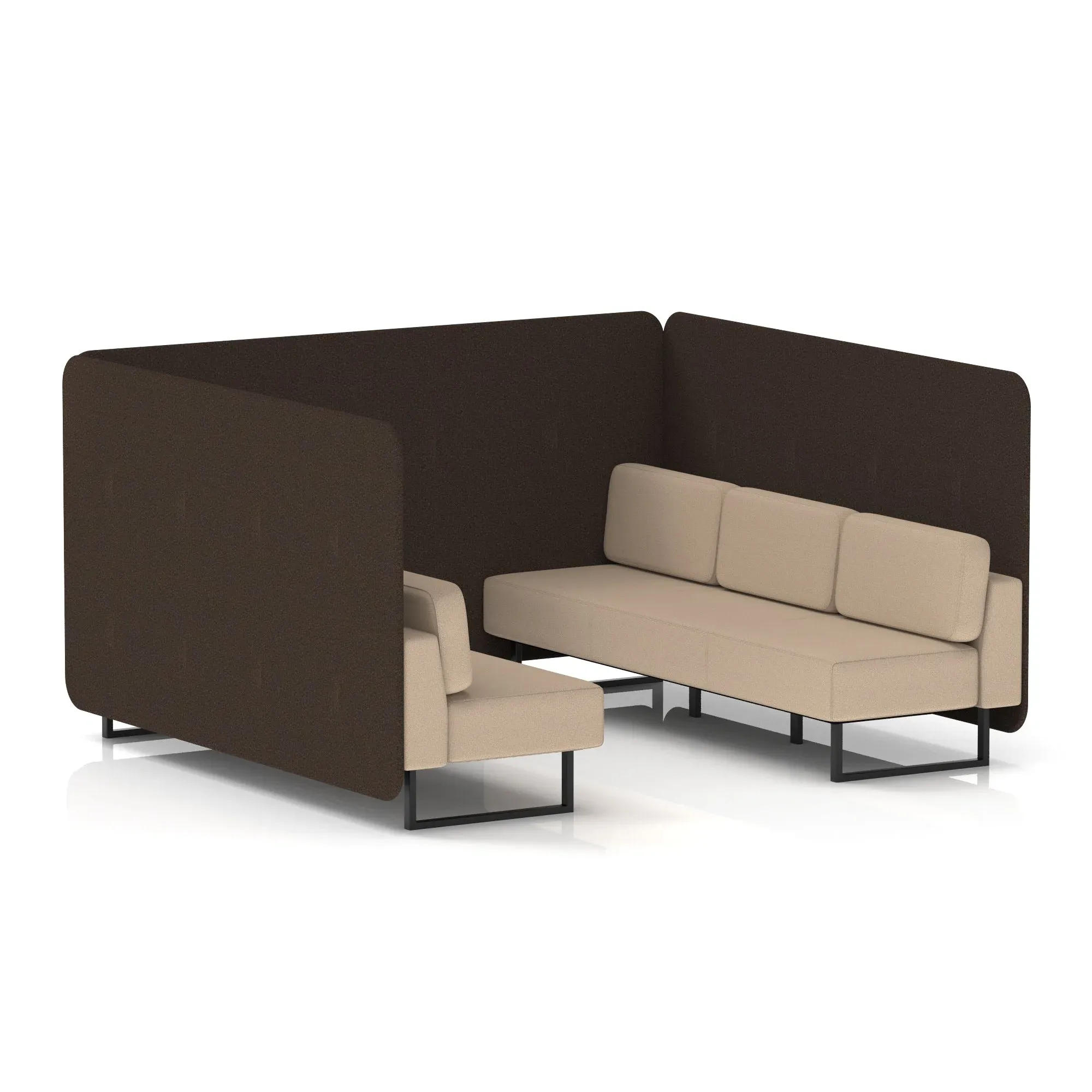 Brixworth Bench Booth in Two Tone