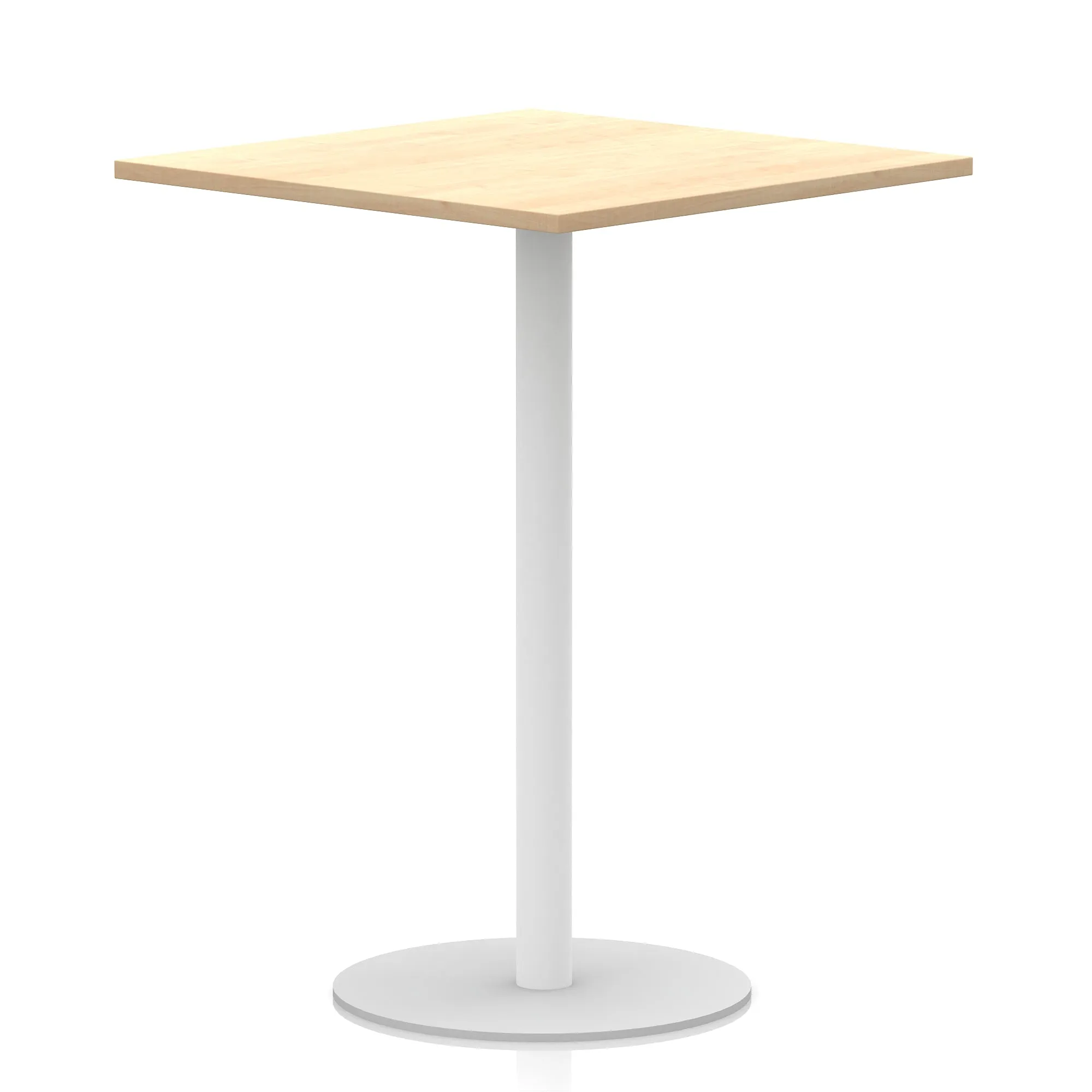 EE - Italia Square Poseur Table White Leg