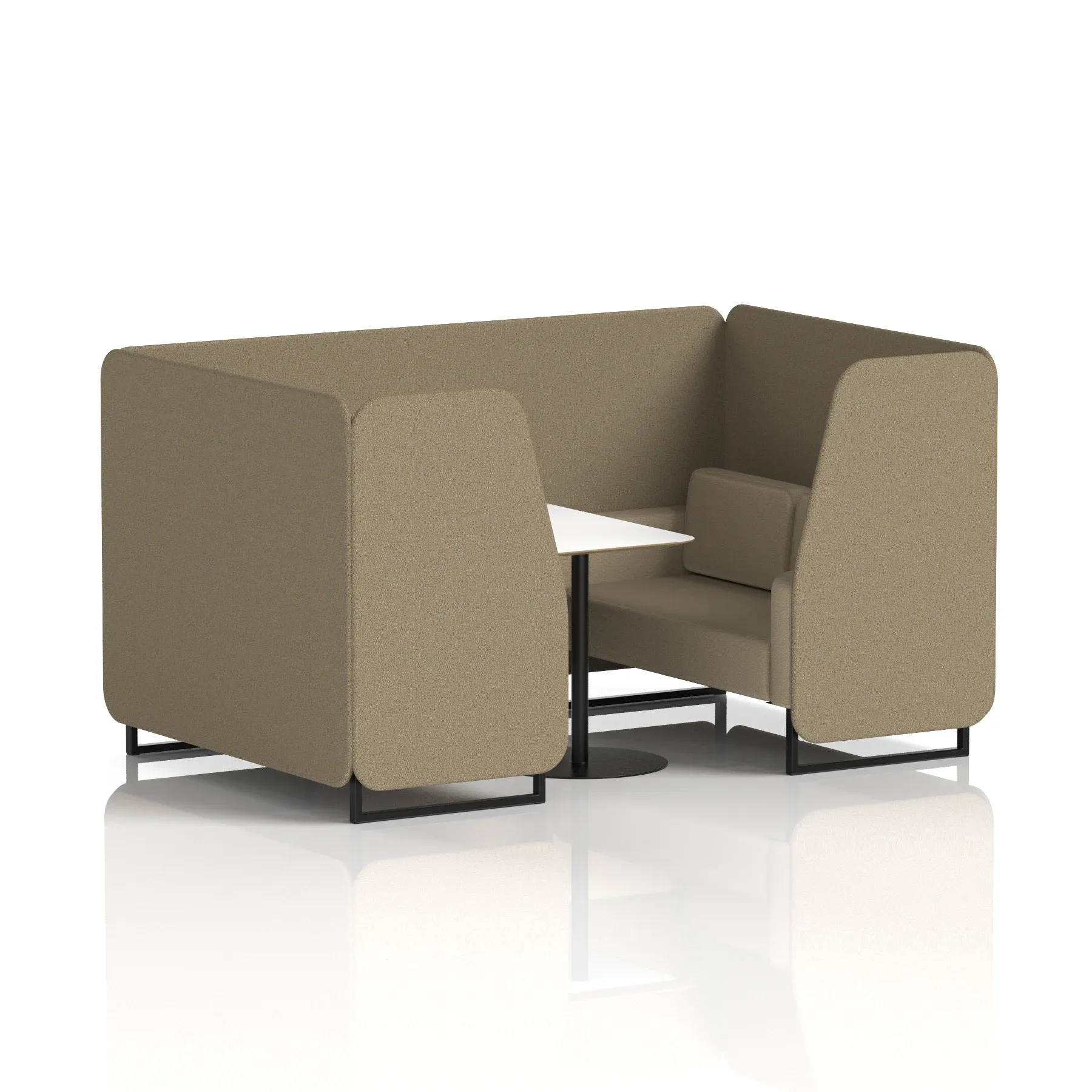 Brixworth Booth With White Table In Two Tone