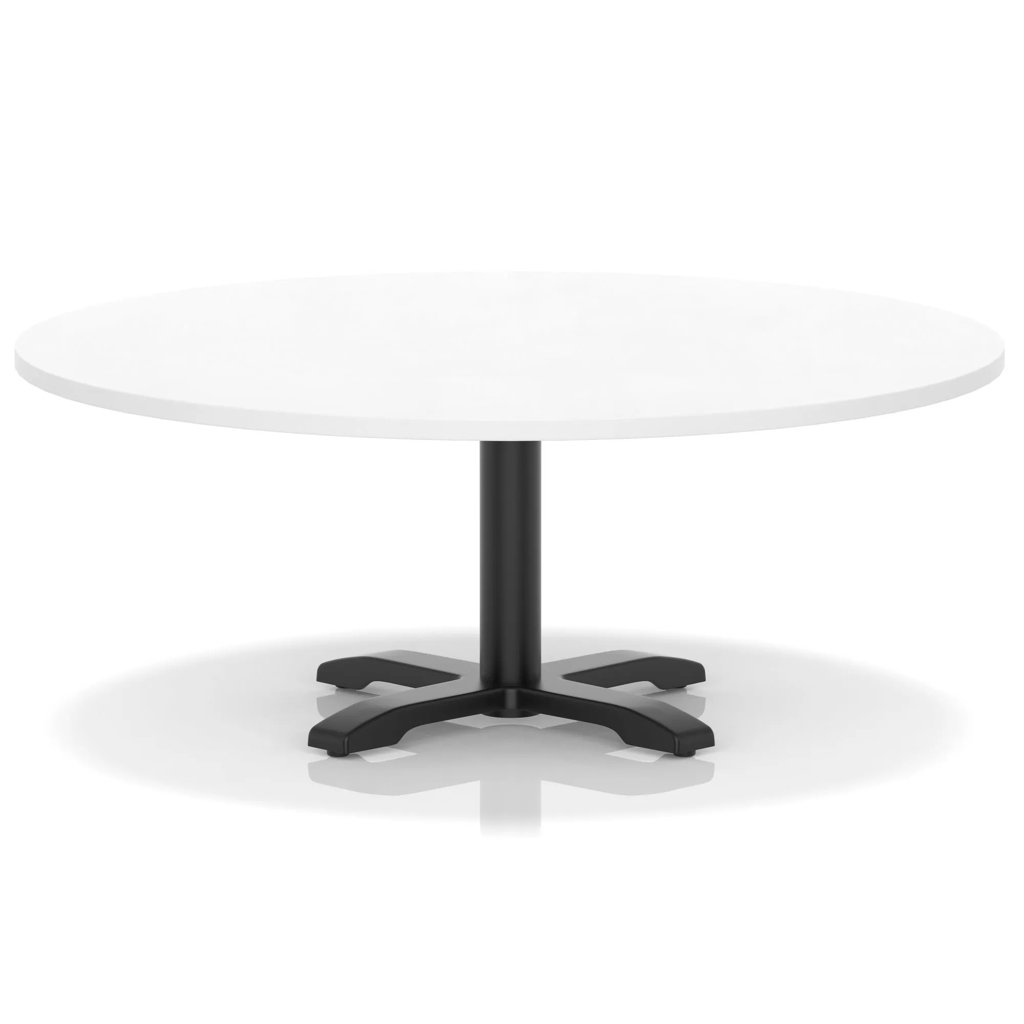 Italia Round Coffee Table With Cross Base