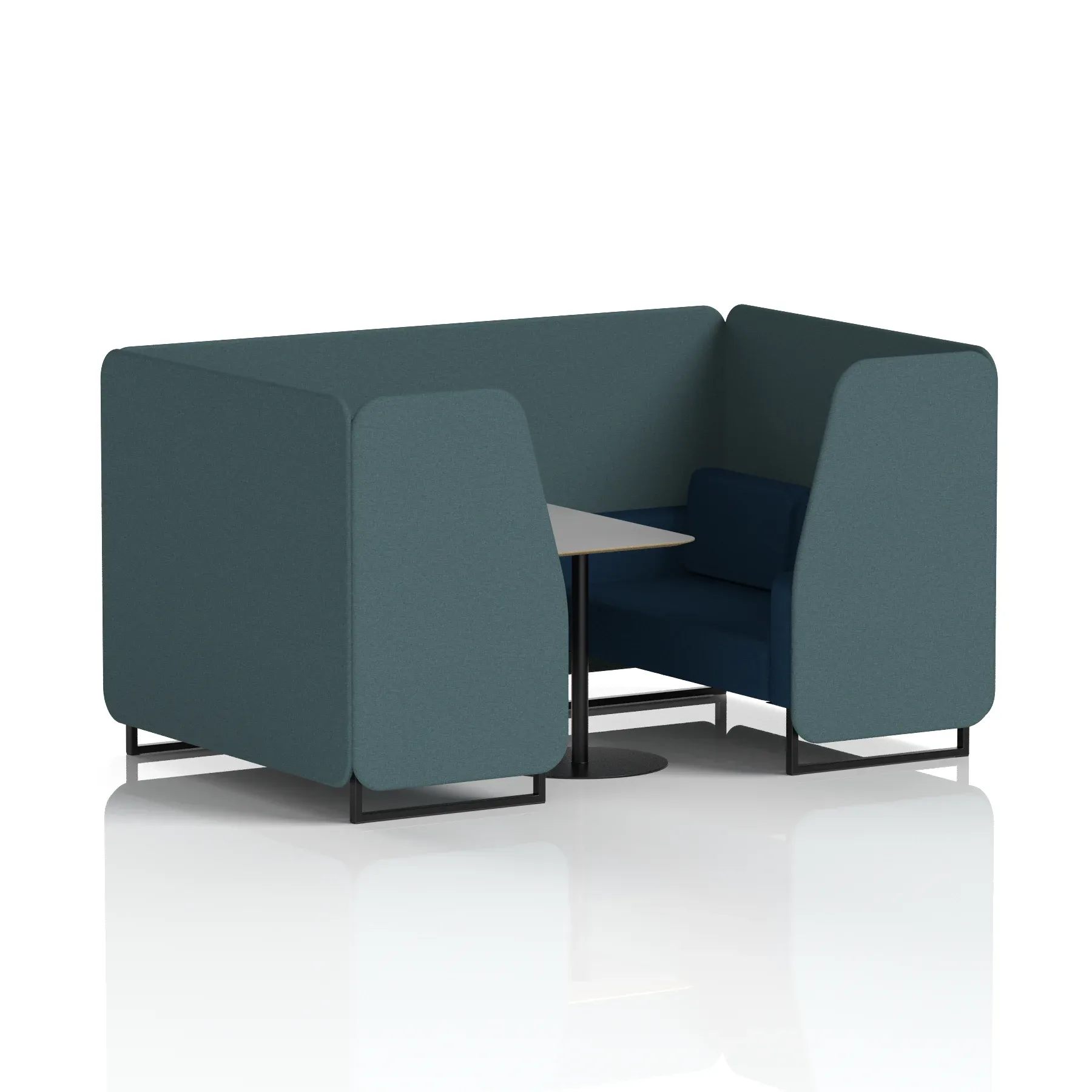 Brixworth Booth With Grey Table In Two Tone