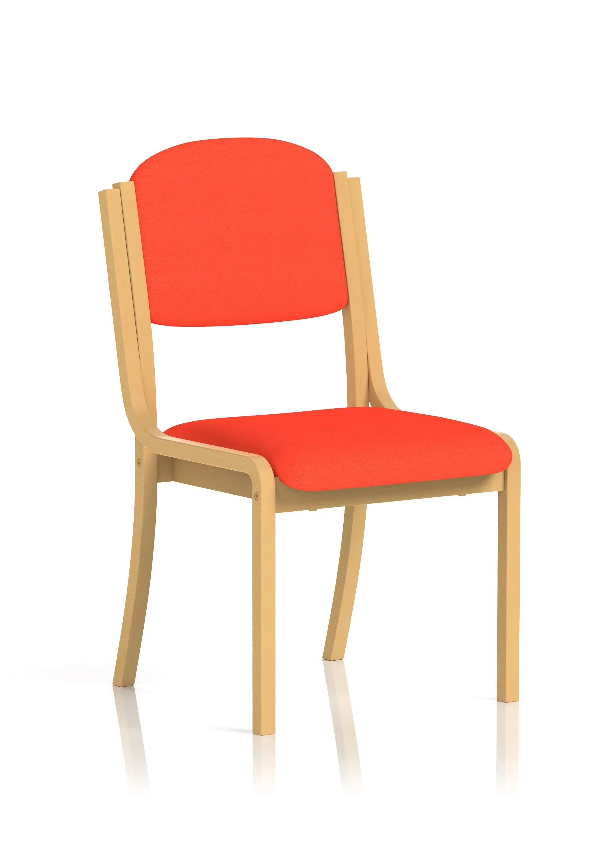 EE - Madrid Wooden Frame Visitor Chair with Arms