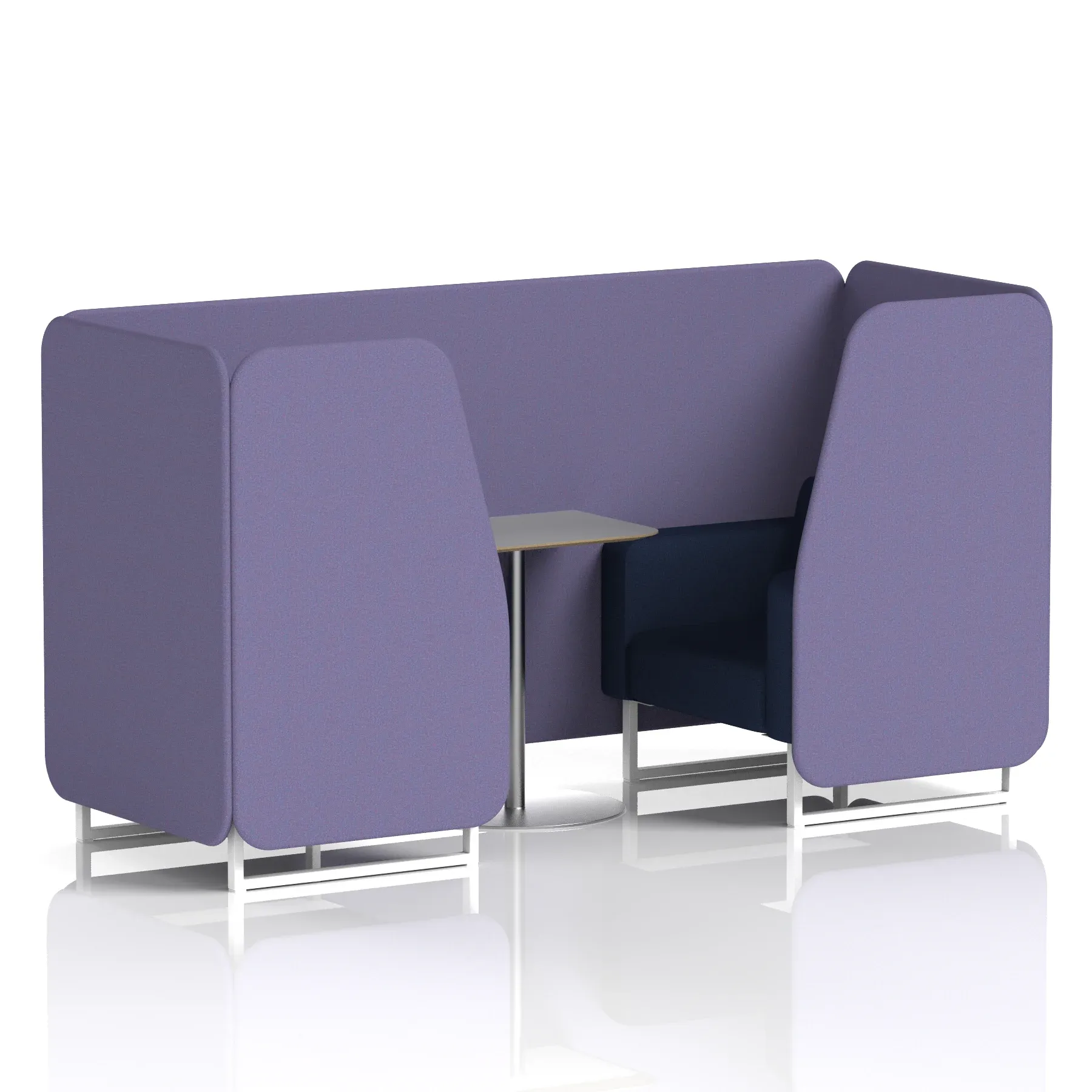 Brixworth Booth With Grey Table In Two Tone