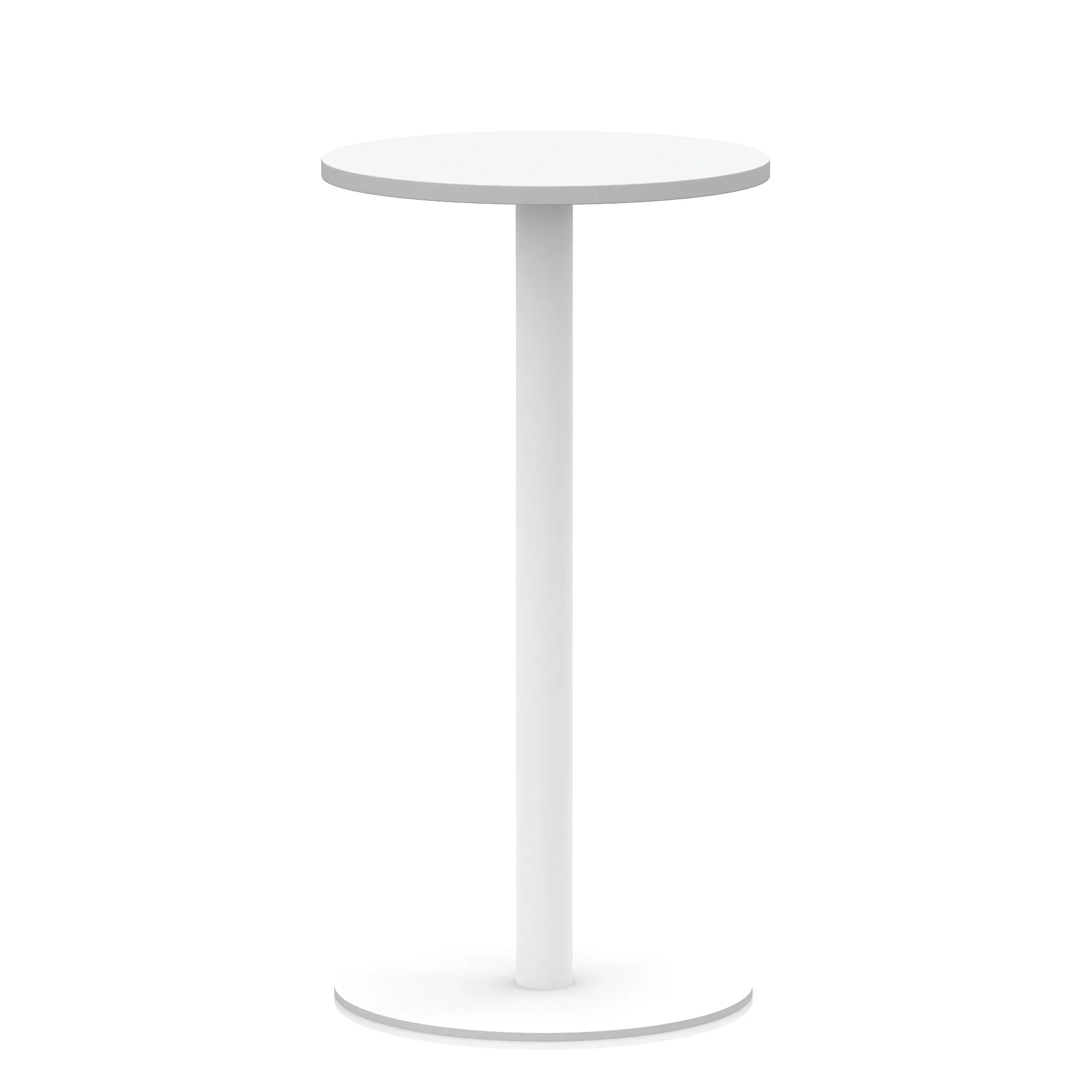 EE - Italia Round Poseur Table White Leg