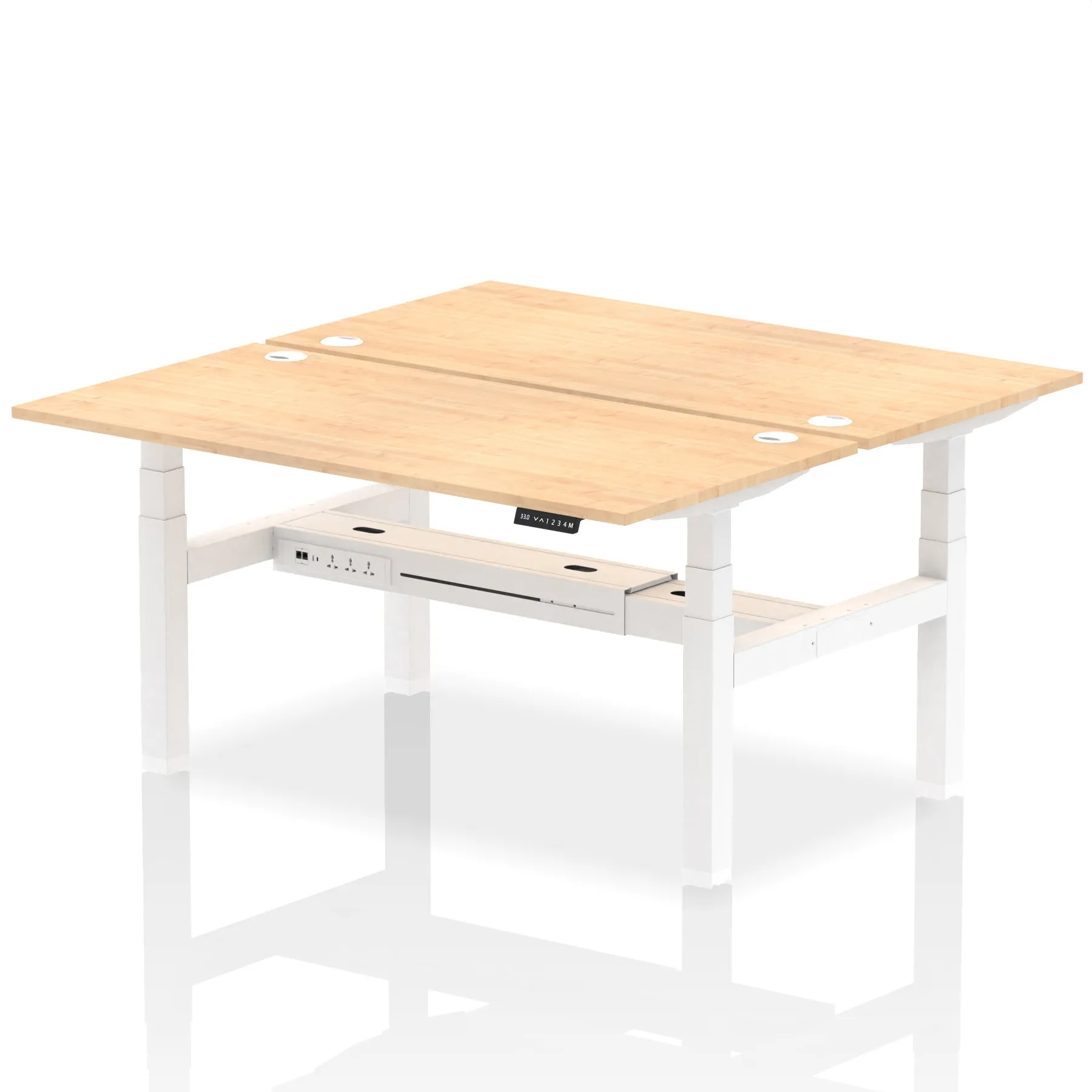 OE - Air Back-to-Back Height Adjustable Bench Desk - 2 Person