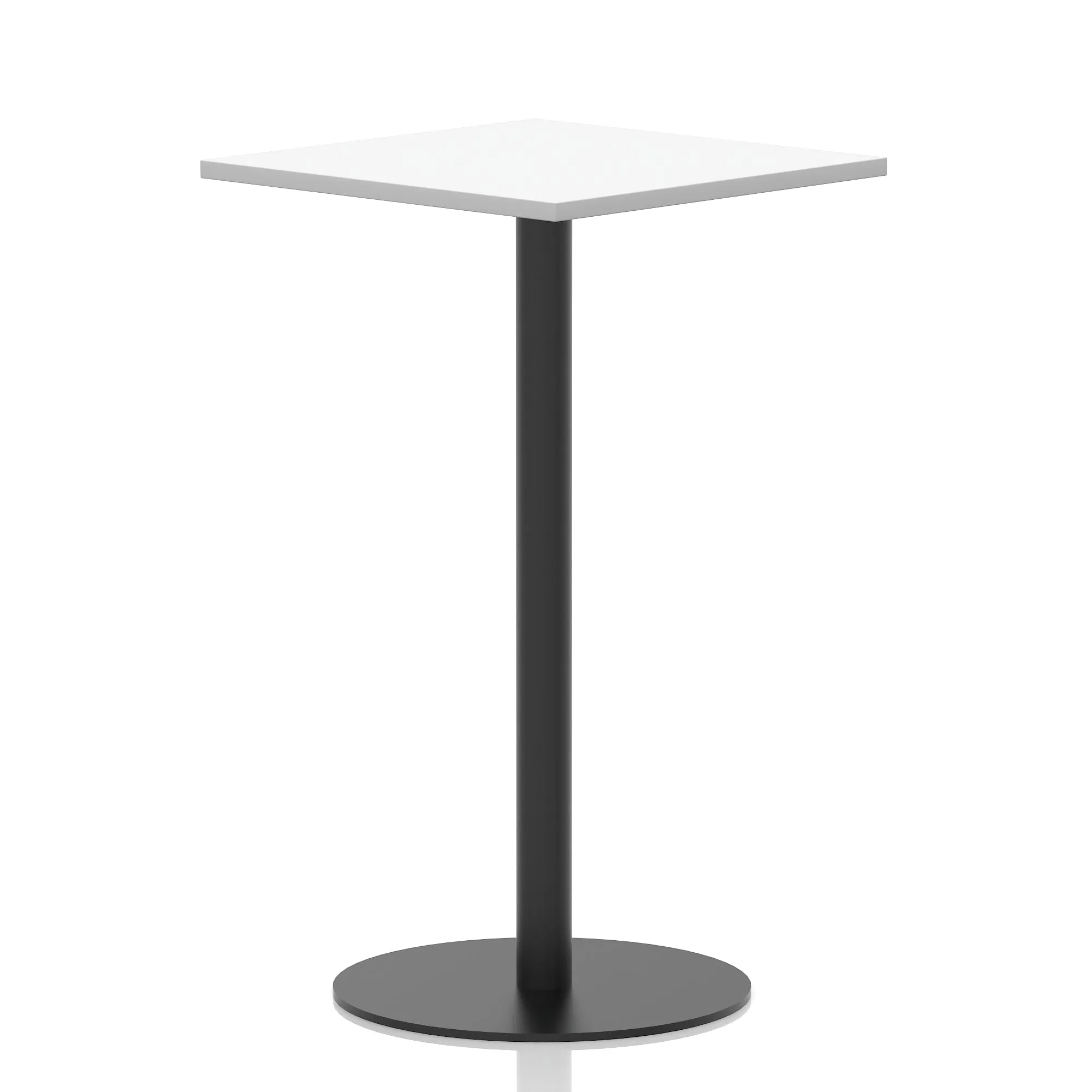 Italia Square Poseur Table Black Leg