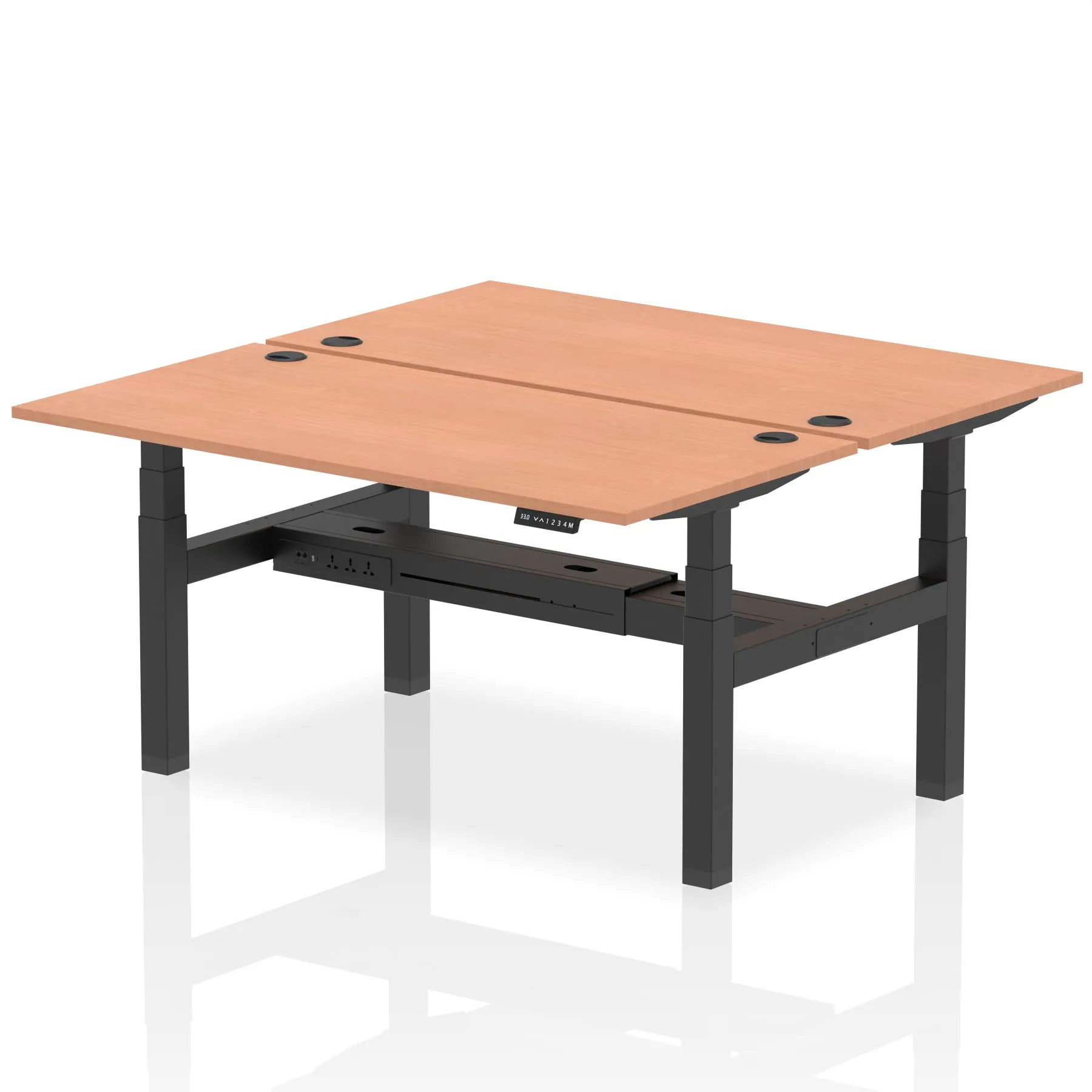 OE - Air Back-to-Back Height Adjustable Bench Desk - 2 Person