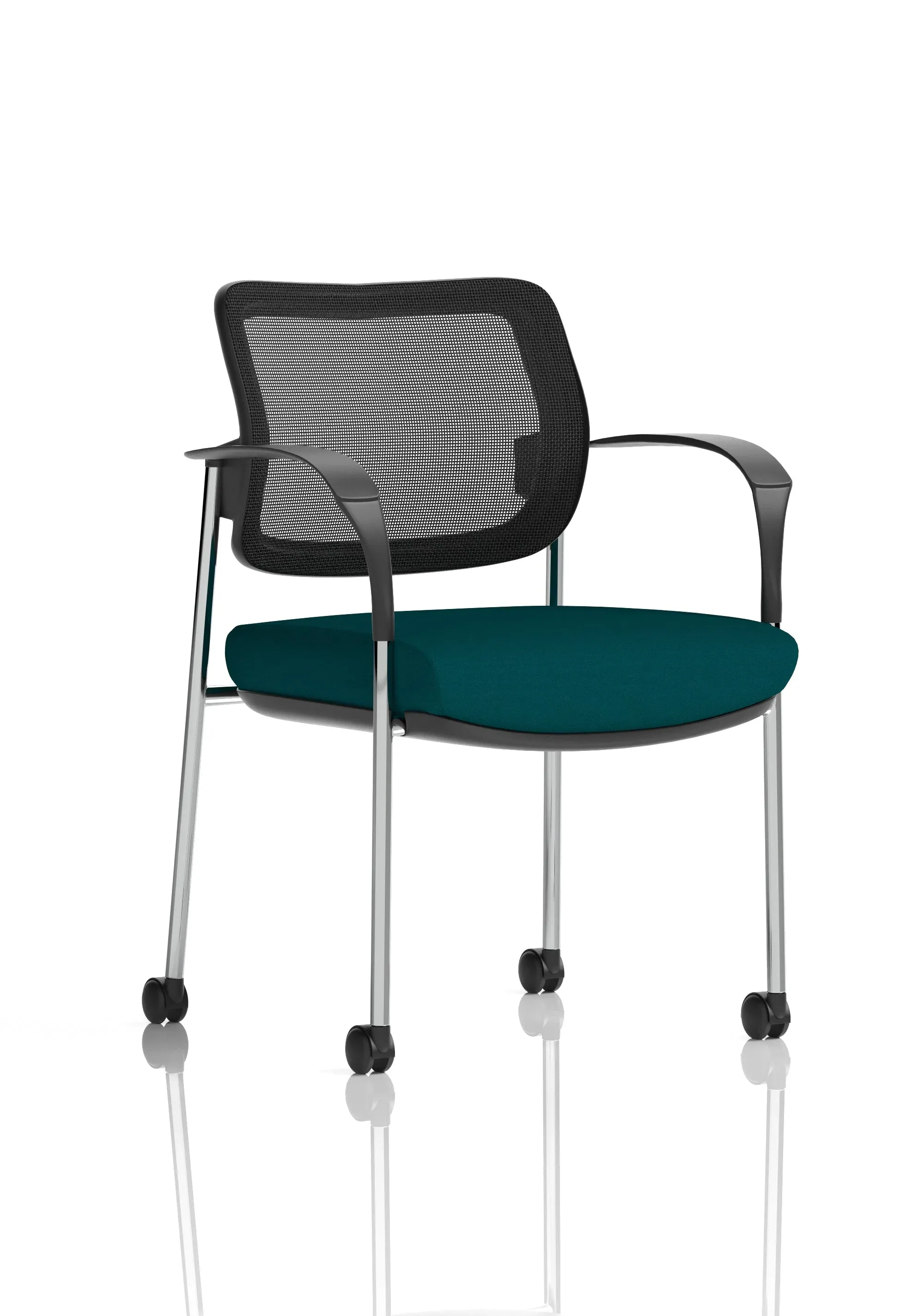 EE - Brunswick Deluxe Medium Back Visitor Office Chair with Arms with Castors