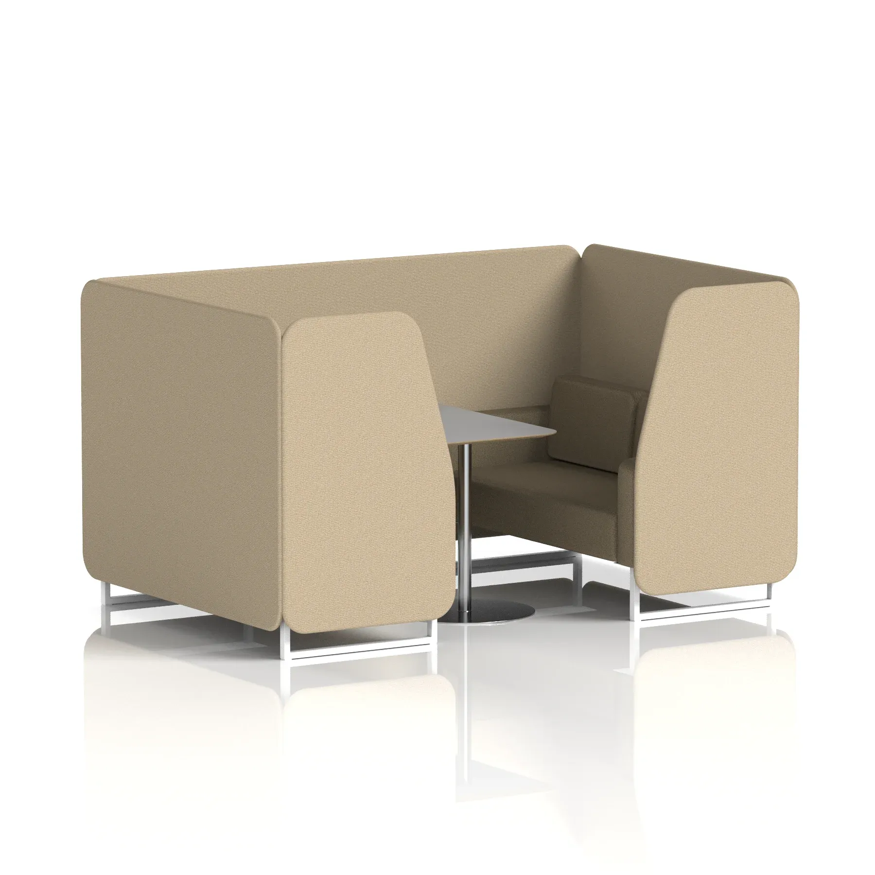 Brixworth Booth With Grey Table In Two Tone