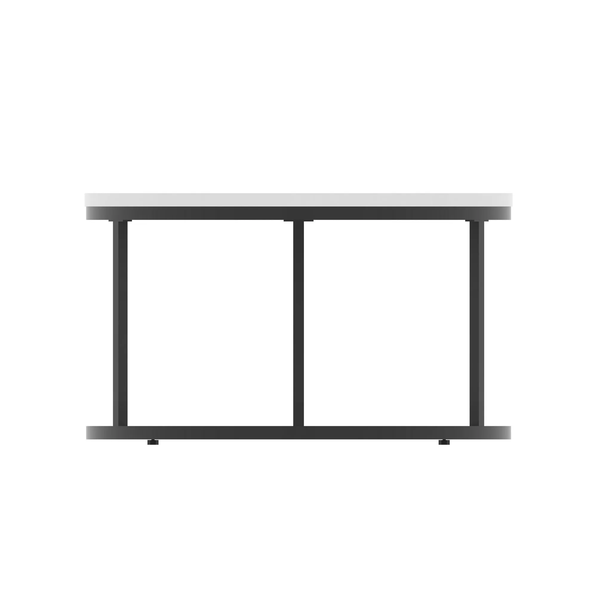 Impulse Round Coffee Table With Metal Frame