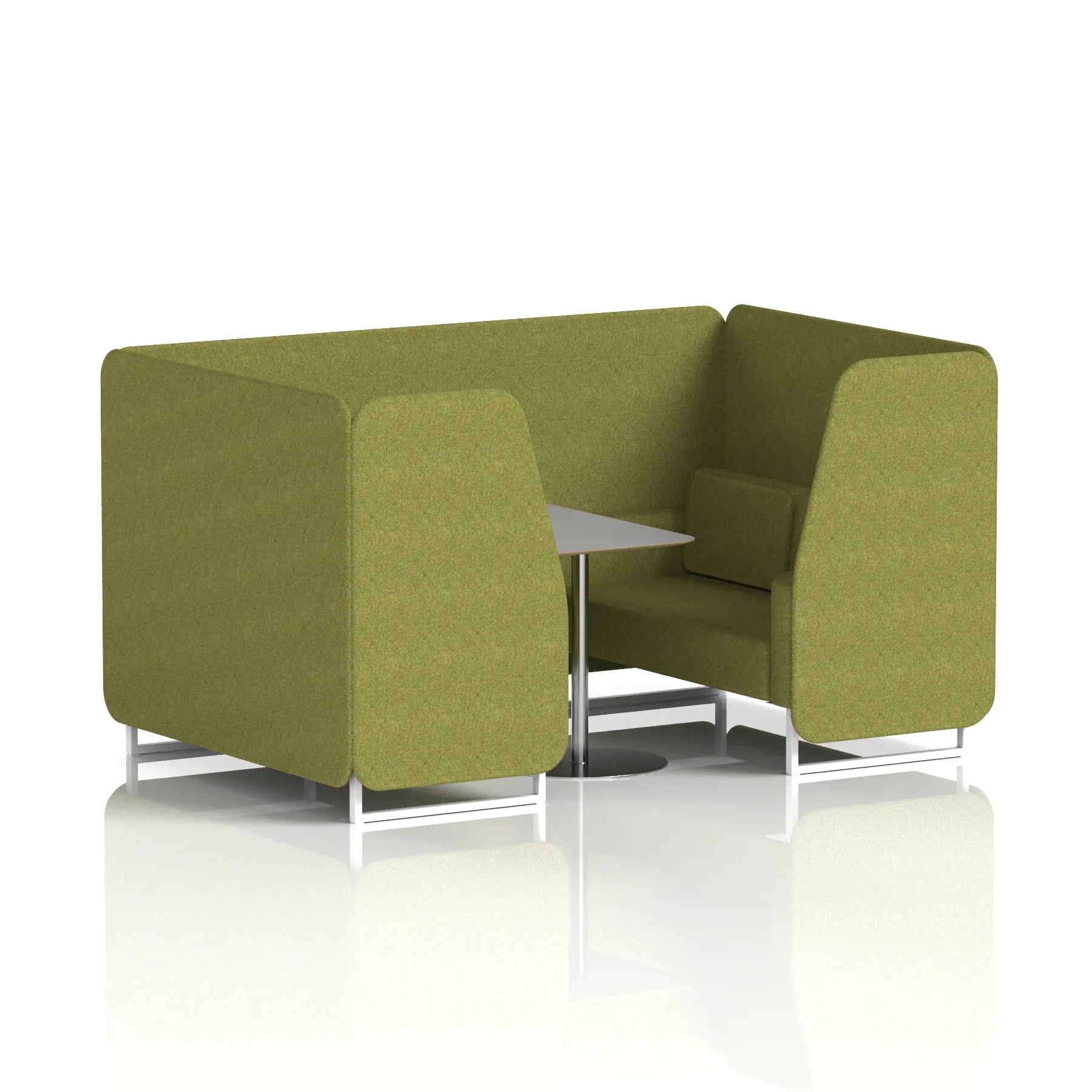 Brixworth Booth With Grey Table In Single Tone