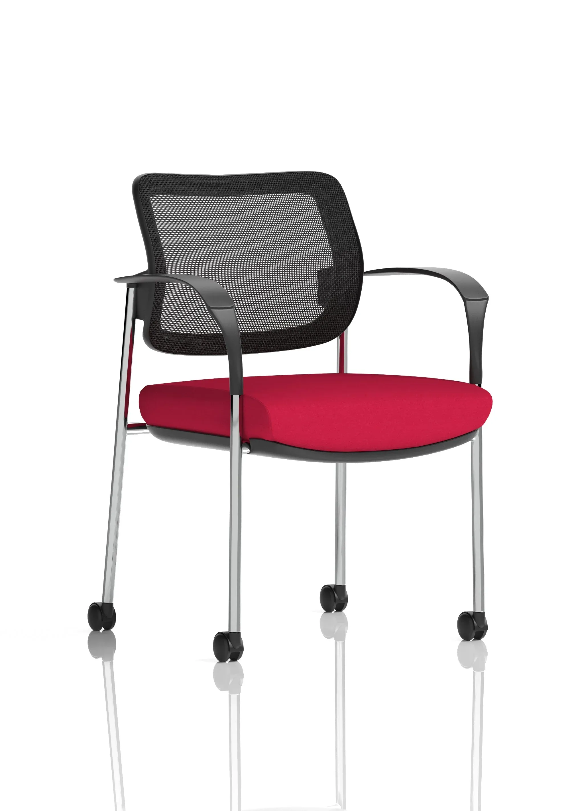 EE - Brunswick Deluxe Medium Back Visitor Office Chair with Arms with Castors