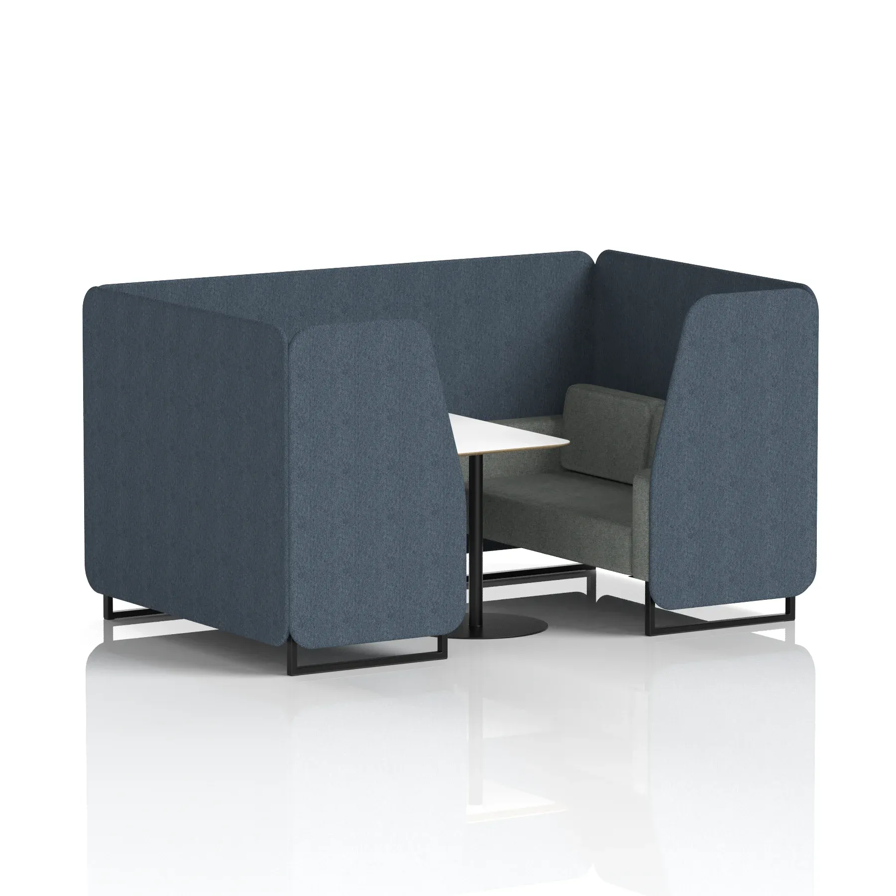 Brixworth Booth With White Table In Two Tone