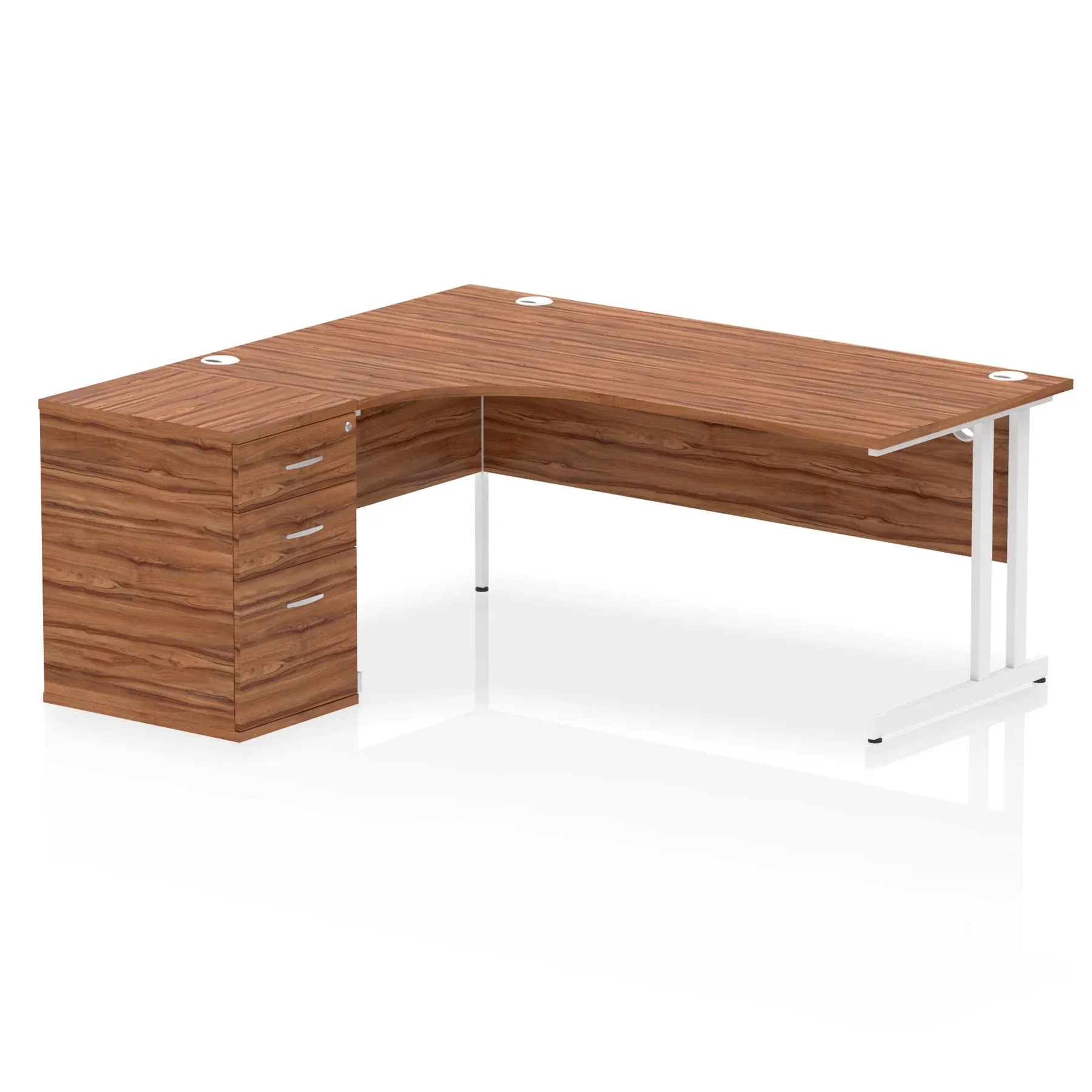 EE - Impulse 1800mm Cantilever Left Crescent Desk Workstation