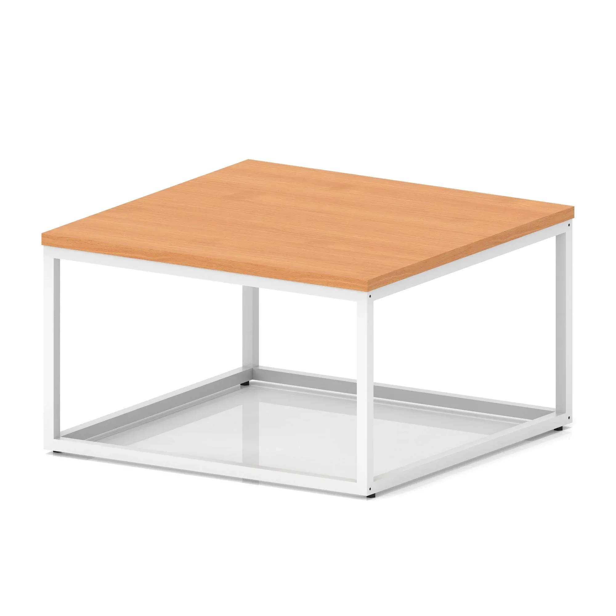 Impulse Square Coffee Table With Metal Frame