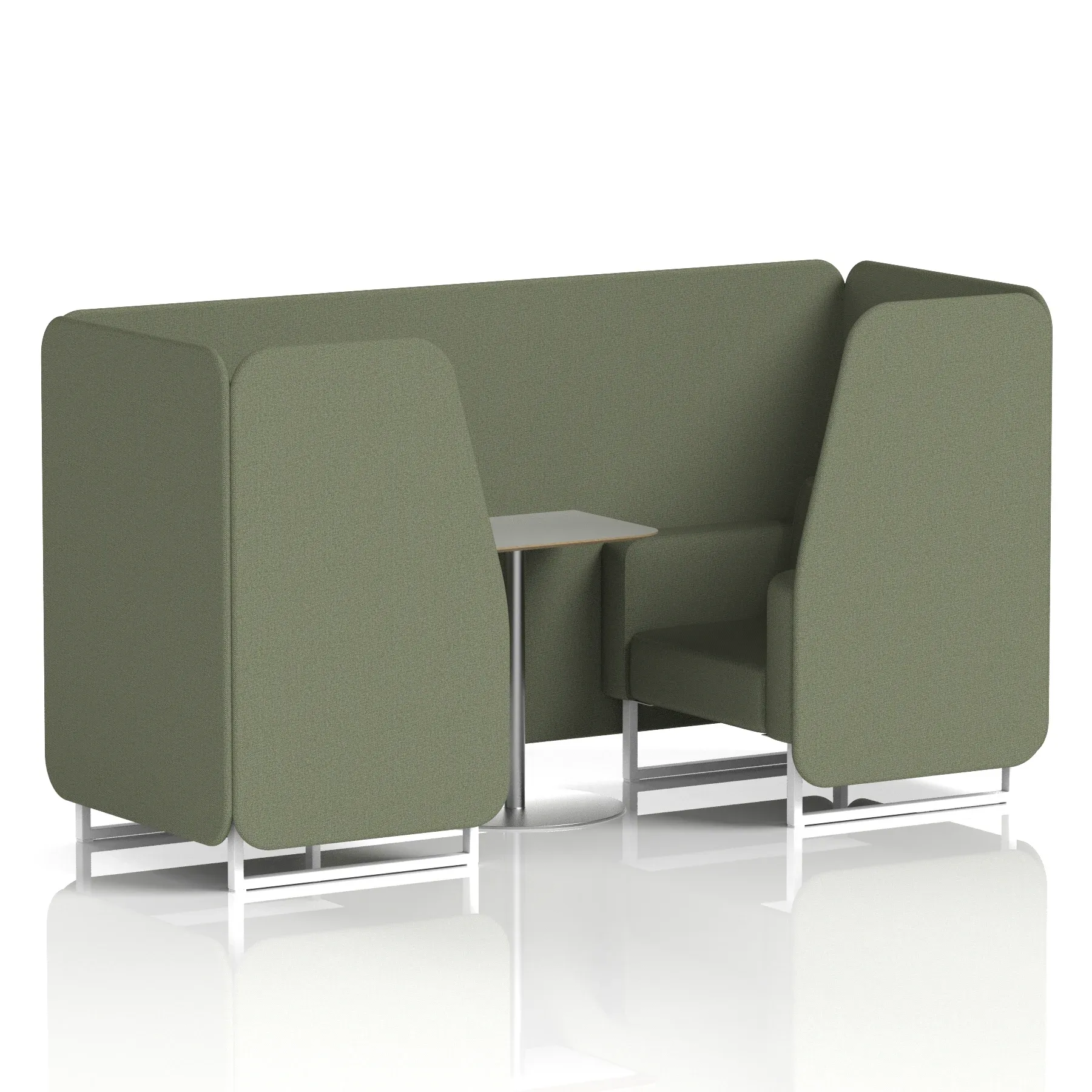Brixworth Booth With Grey Table In Single Tone