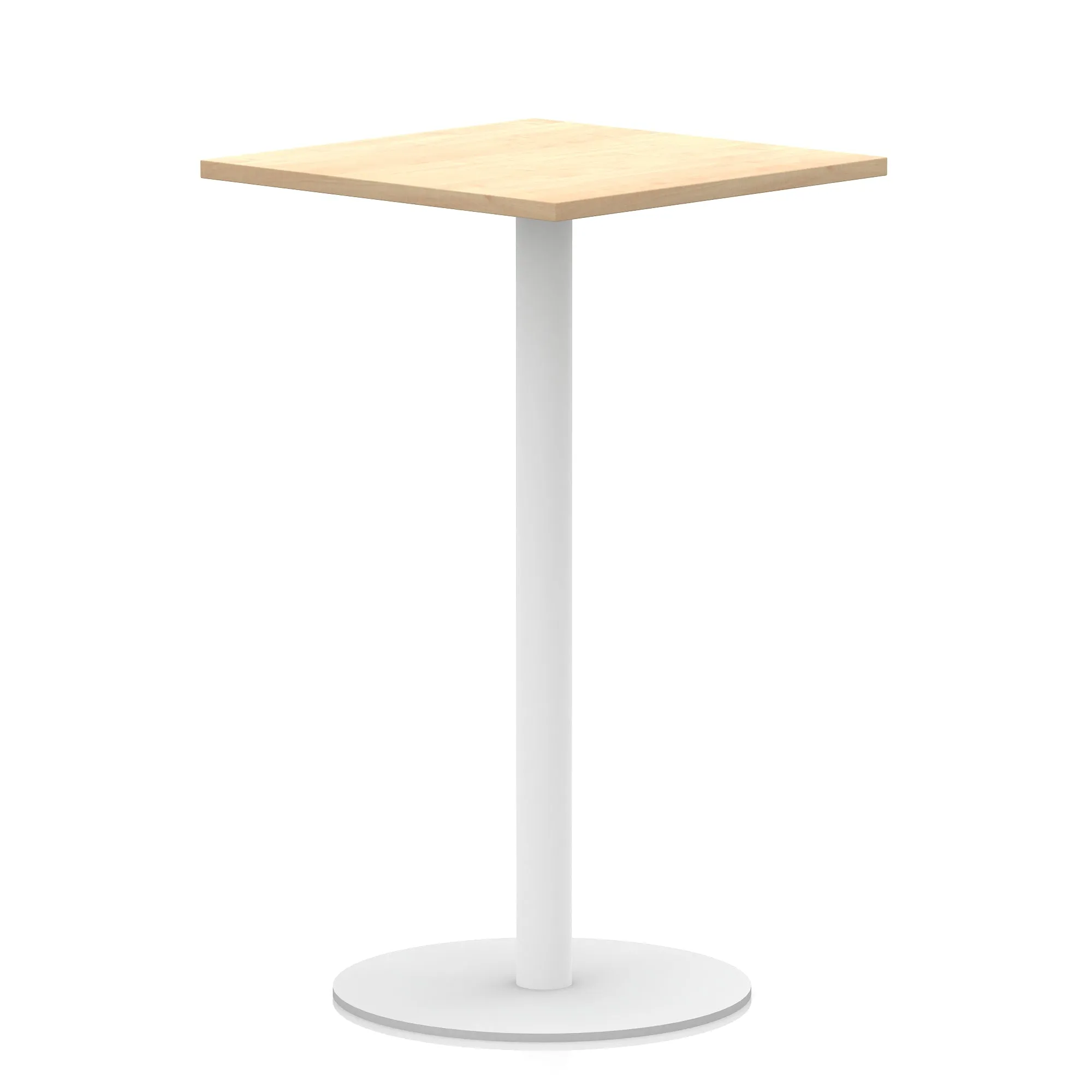 EE - Italia Square Poseur Table White Leg