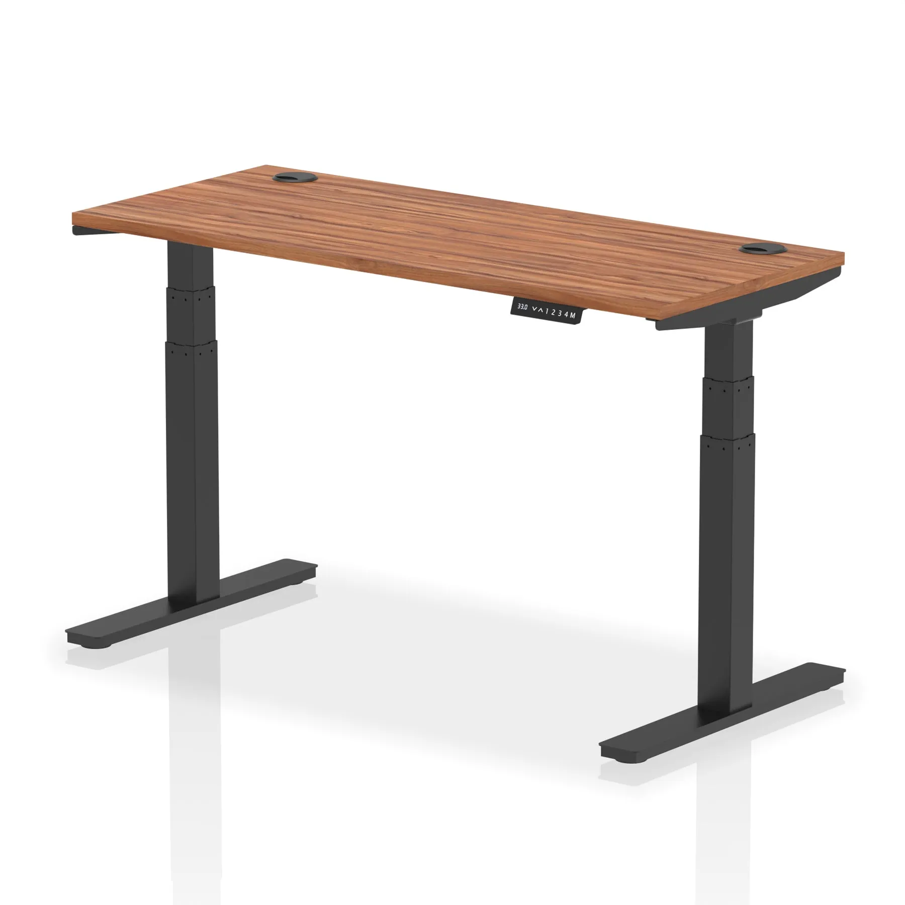 EE - Air Height Adjustable Slimline Desk With Cable Ports