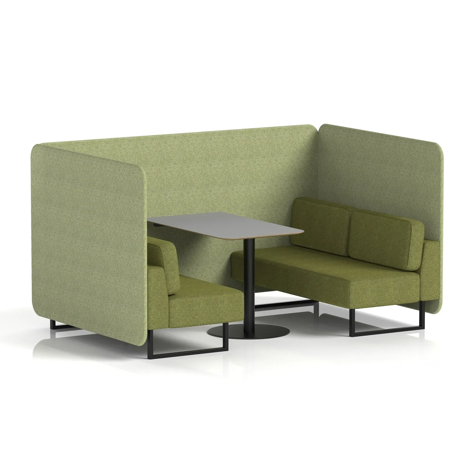 EE - Brixworth Bench Booth With Grey Table In Two Tone