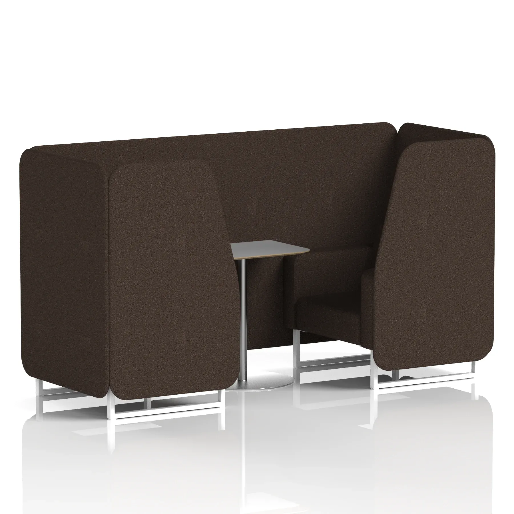 Brixworth Booth With Grey Table In Single Tone
