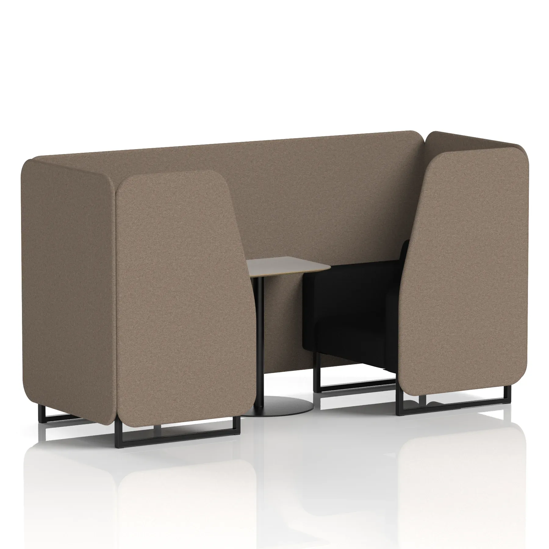 Brixworth Booth With Grey Table In Two Tone