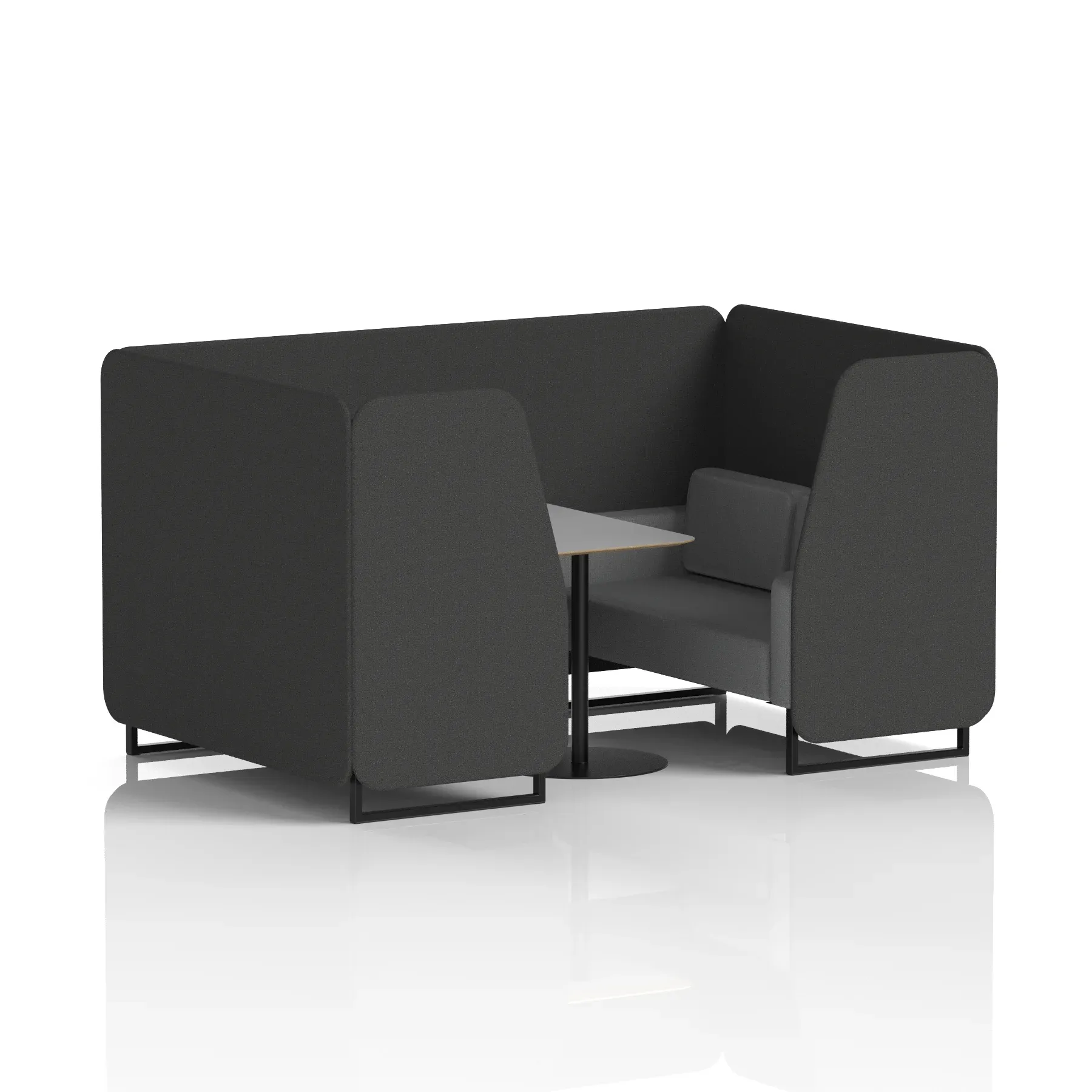 Brixworth Booth With Grey Table In Two Tone