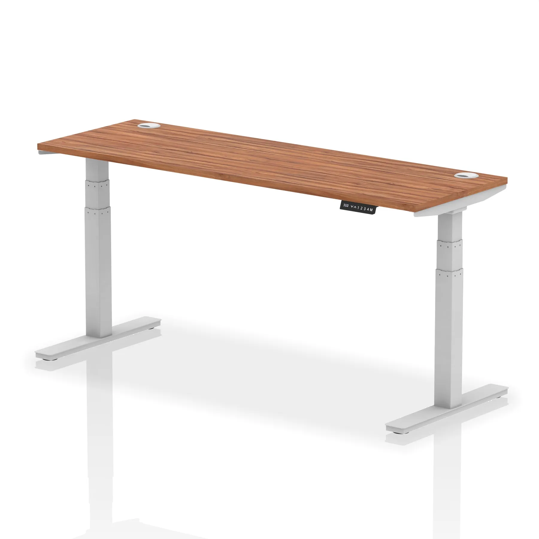 EE - Air Height Adjustable Slimline Desk With Cable Ports