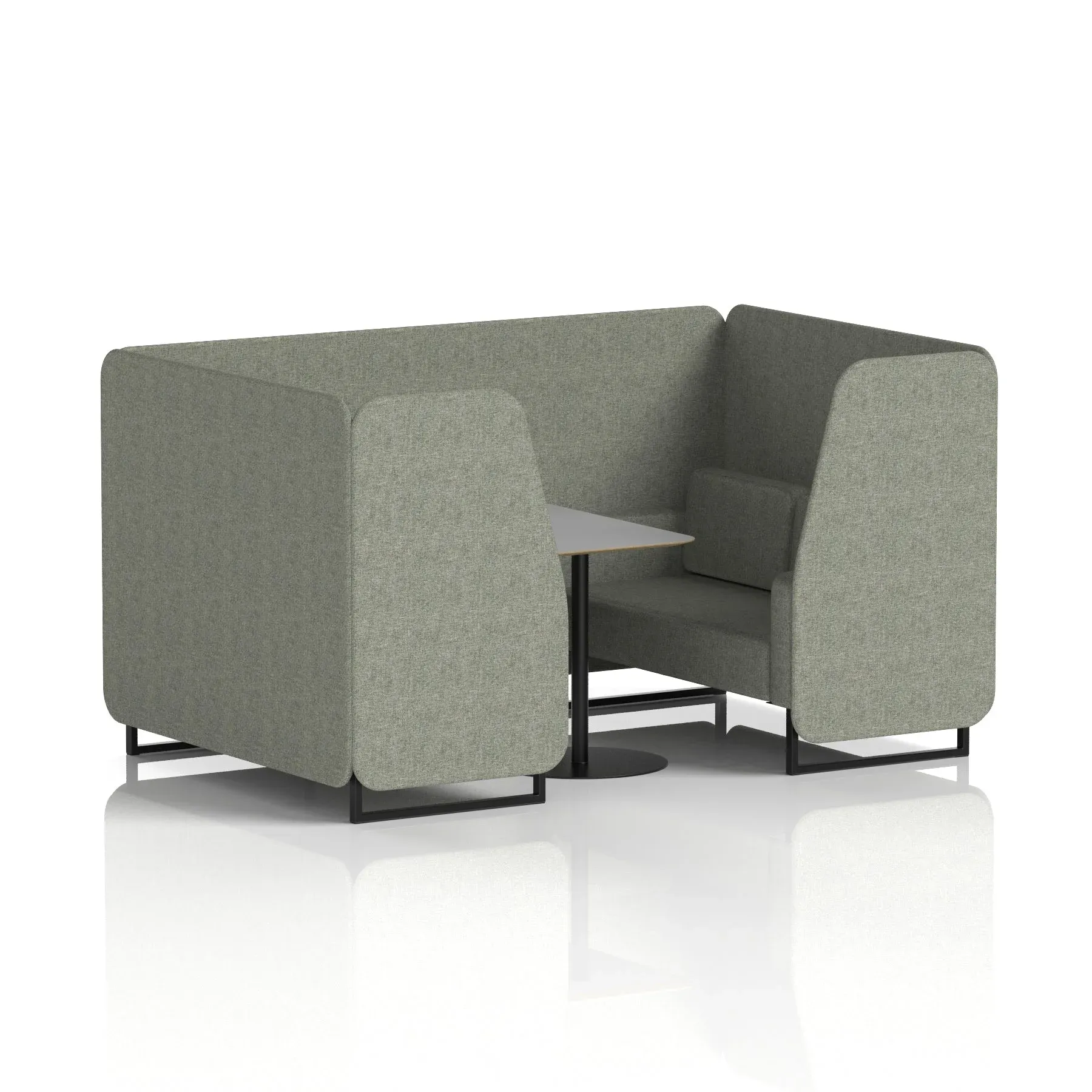 EE - Brixworth Booth With Grey Table In Single Tone