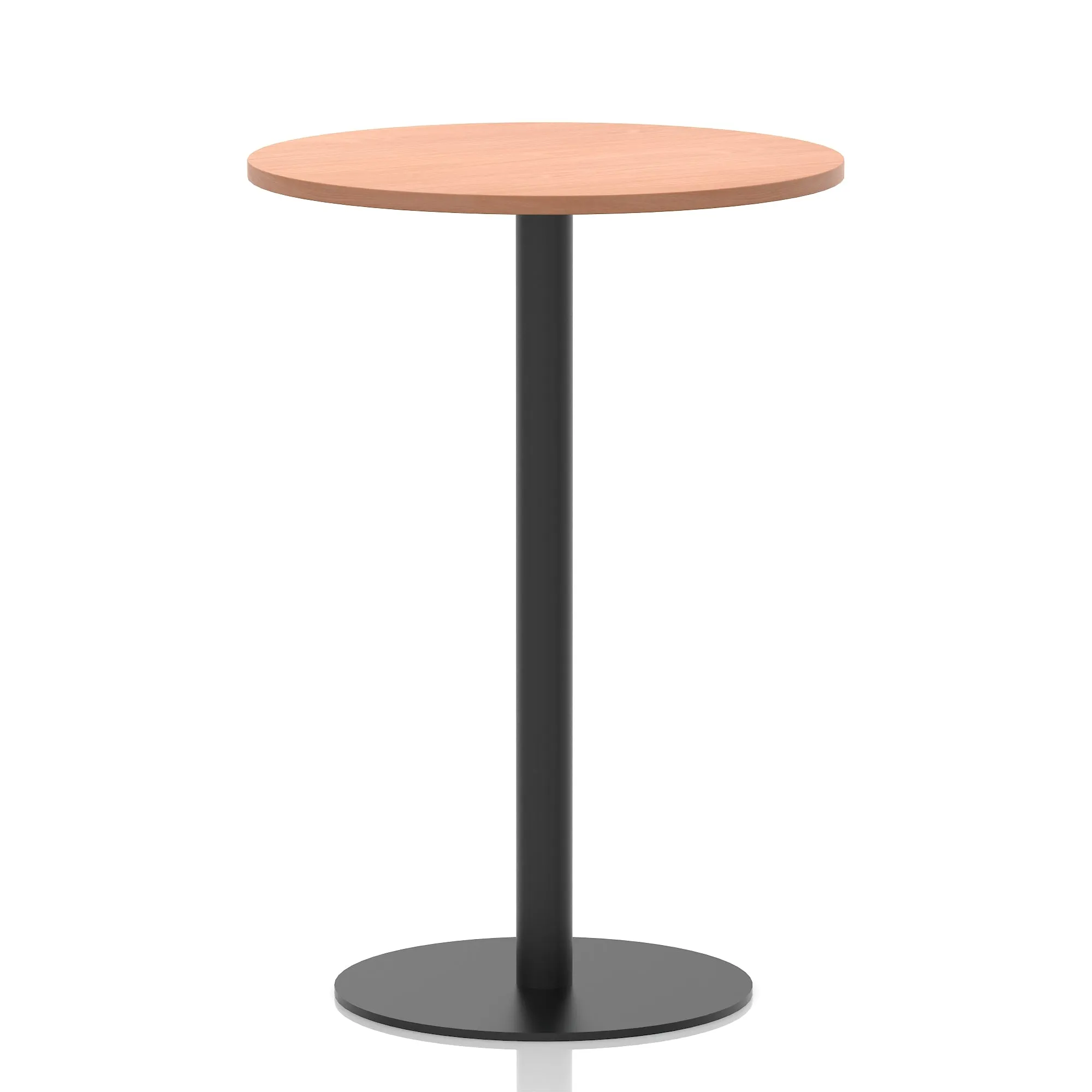 Italia Round Poseur Table Black Leg