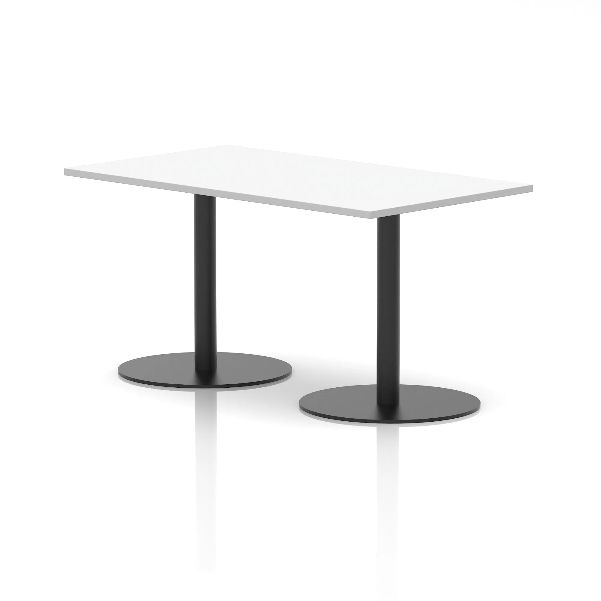 EE - Italia Rectangular Poseur Table Black Leg