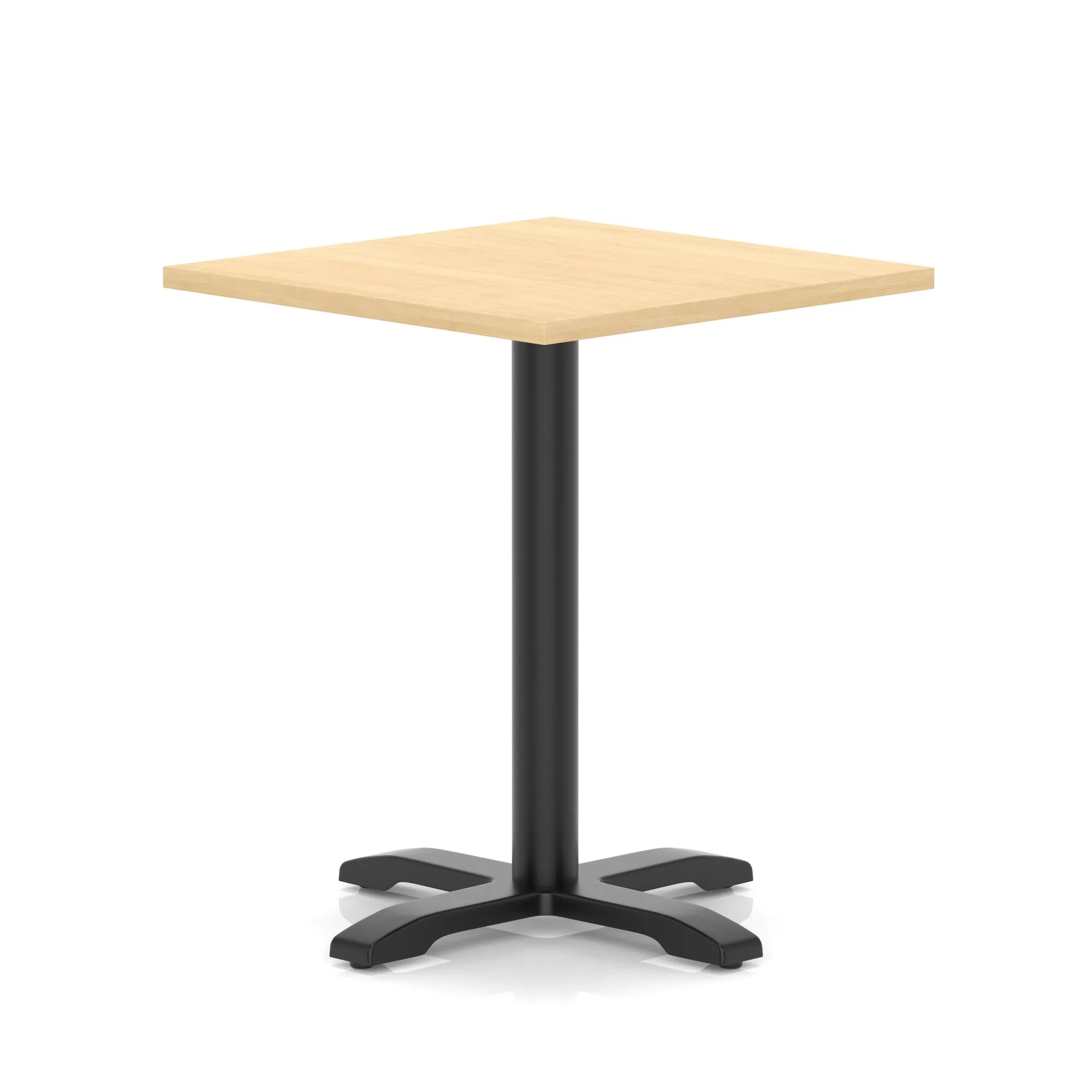 EE - Italia Square Poseur Table With Cross Base Black Leg