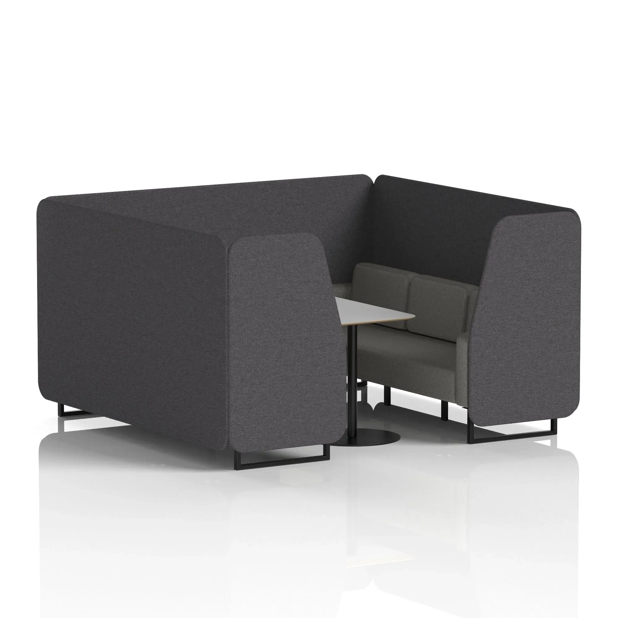 Brixworth Booth With Grey Table In Two Tone