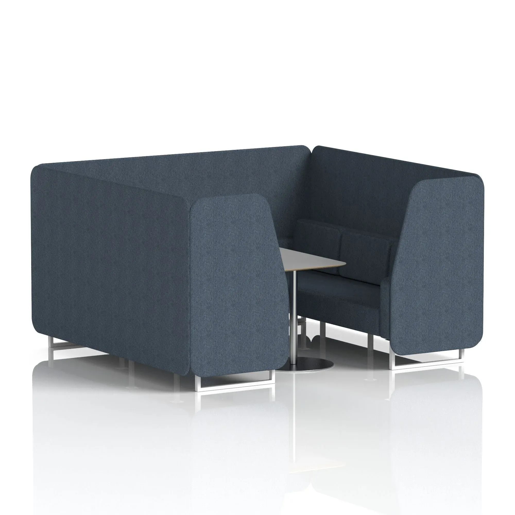 Brixworth Booth With Grey Table In Single Tone