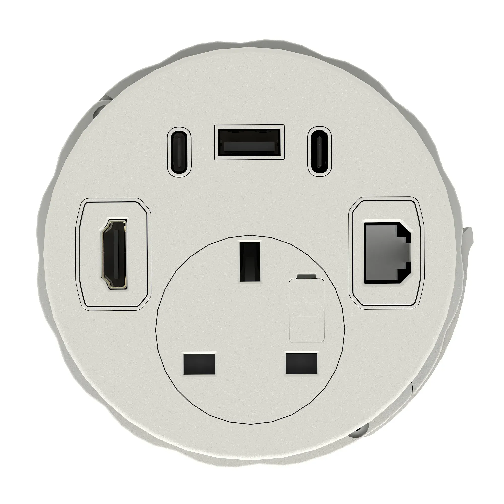 Volta Round Power Unit Module 1x Socket