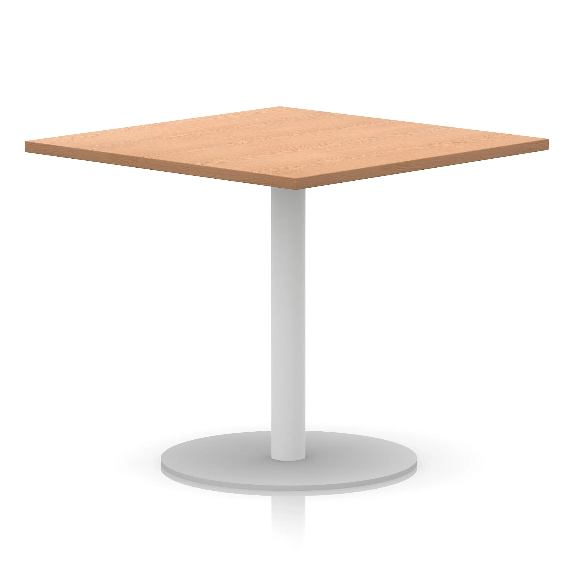 Italia Square Poseur Table White Leg