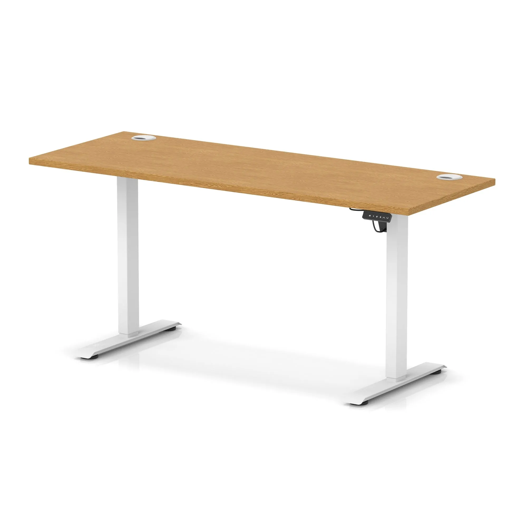 OE - Air Lite Height Adjustable Slimline Desk With Cable Ports