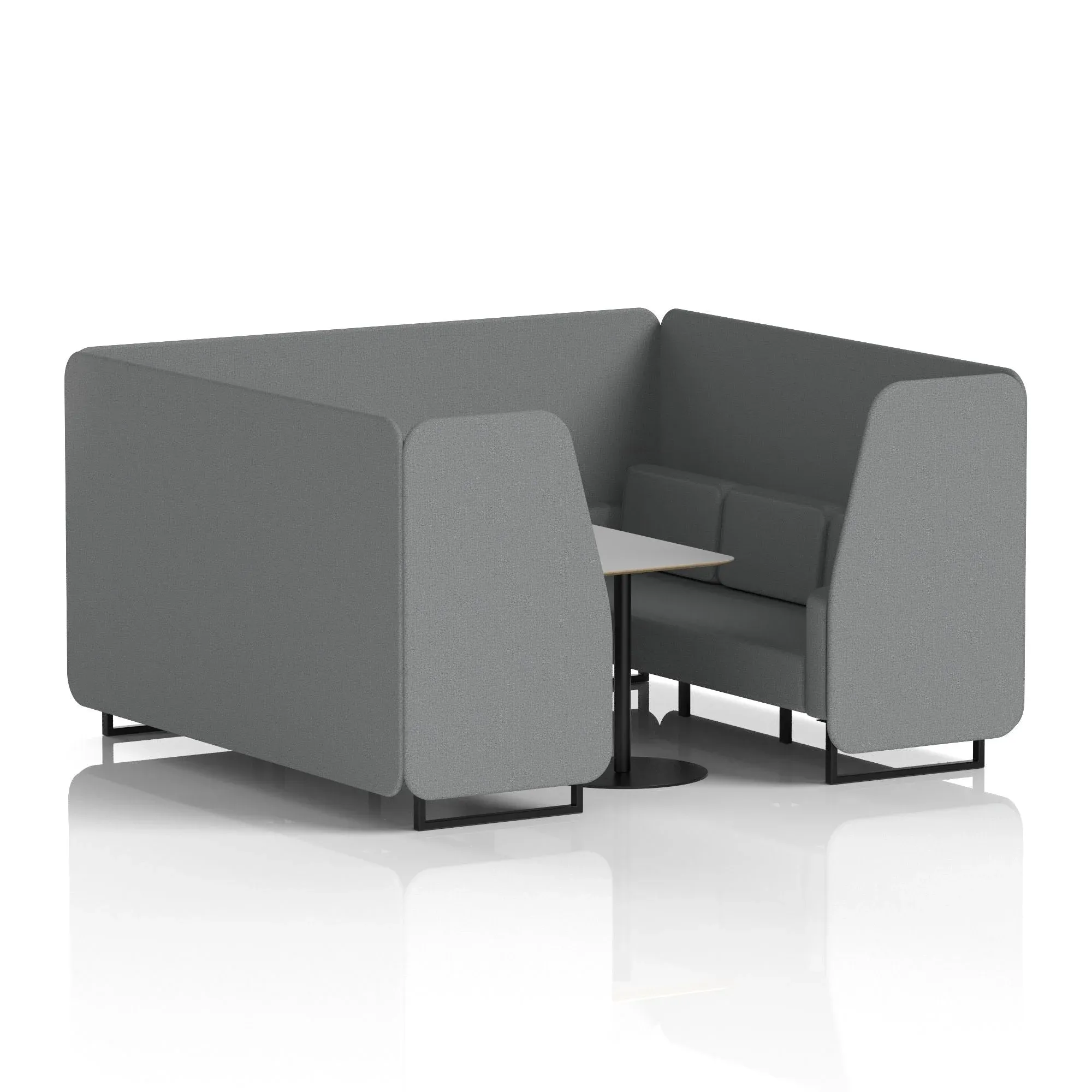 Brixworth Booth With Grey Table In Single Tone