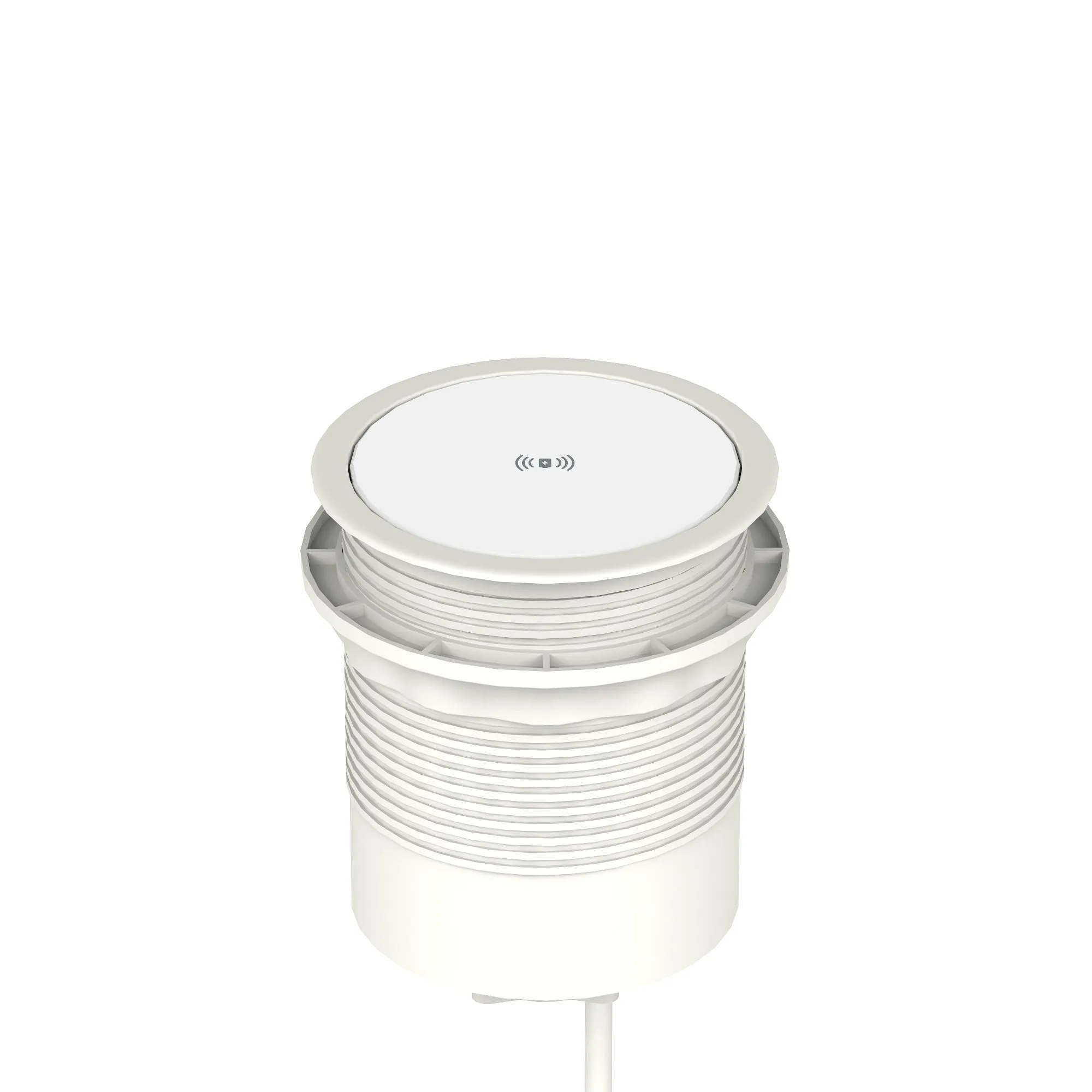 Volta Round Pop Up Power Unit 4x Socket Module with Wireless Charger