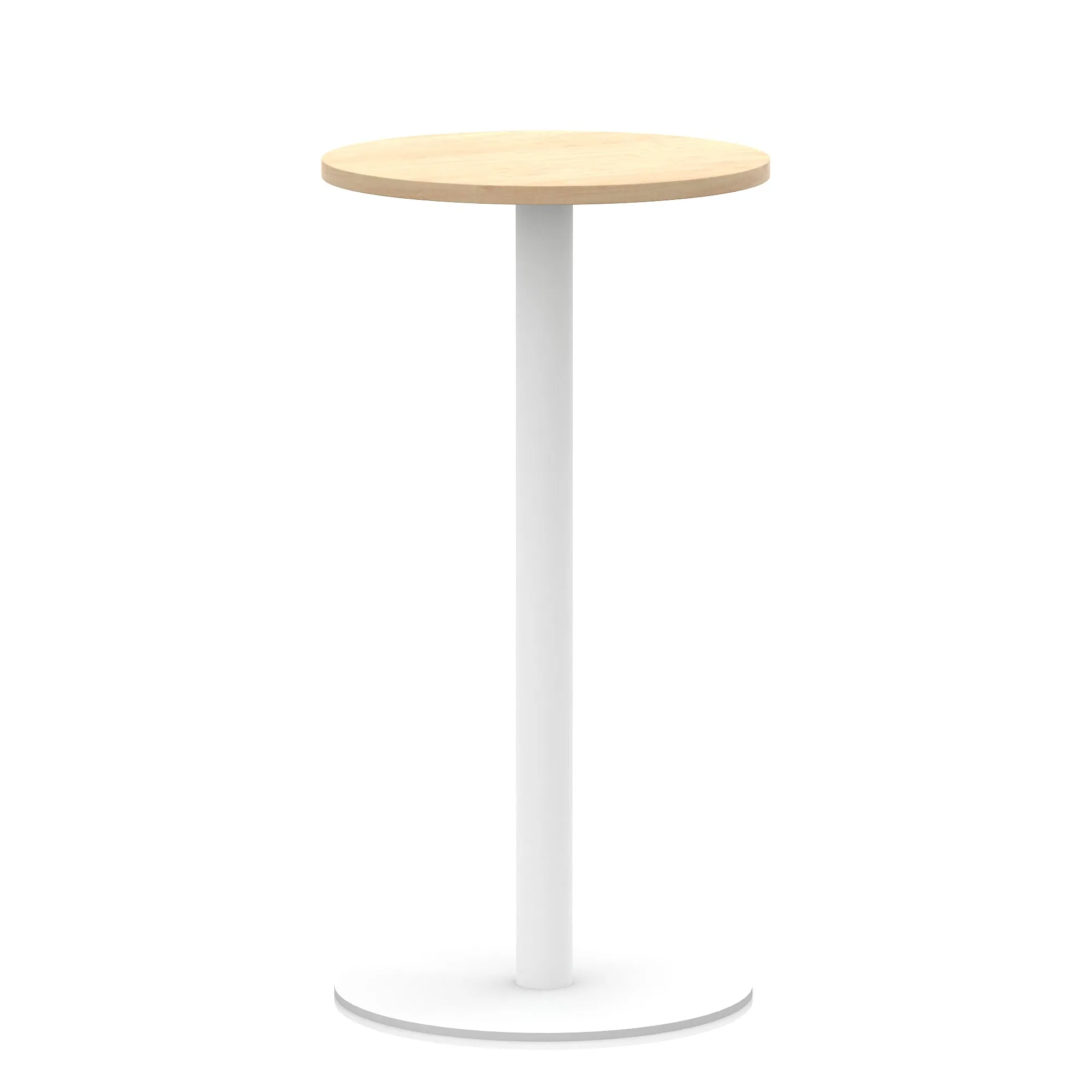 EE - Italia Round Poseur Table White Leg