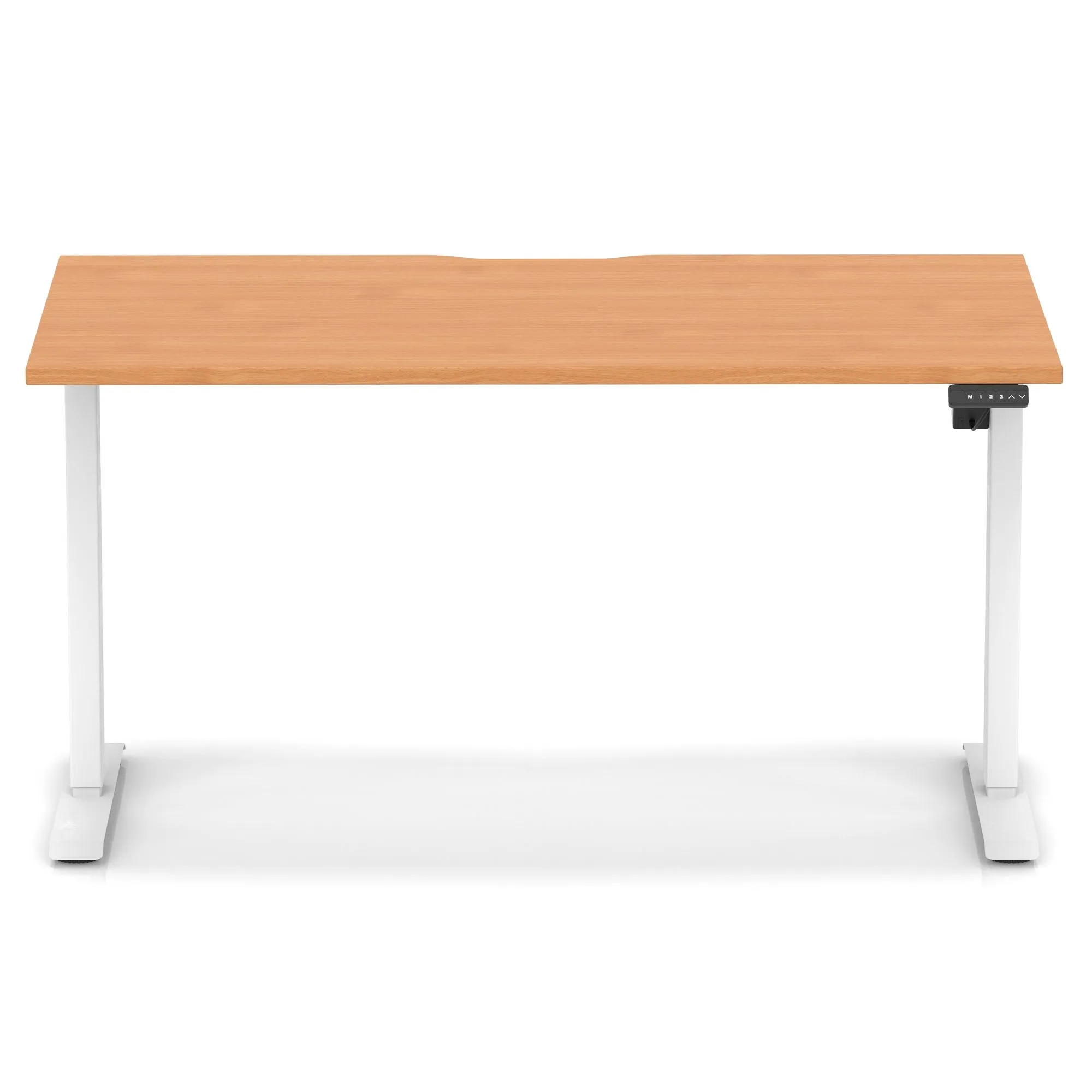 Air Lite Height Adjustable Desk With Scalloped Edge