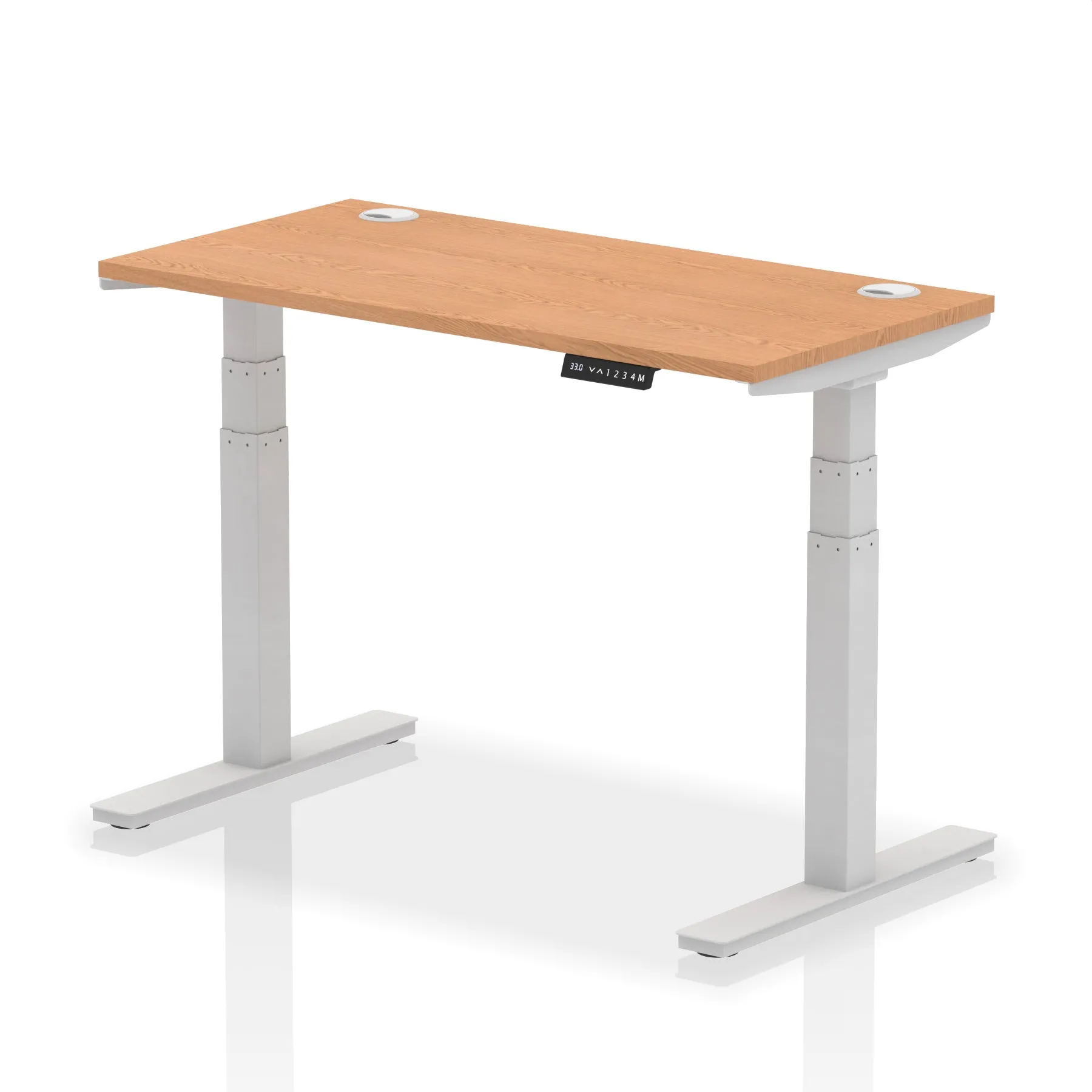 EE - Air Height Adjustable Slimline Desk With Cable Ports