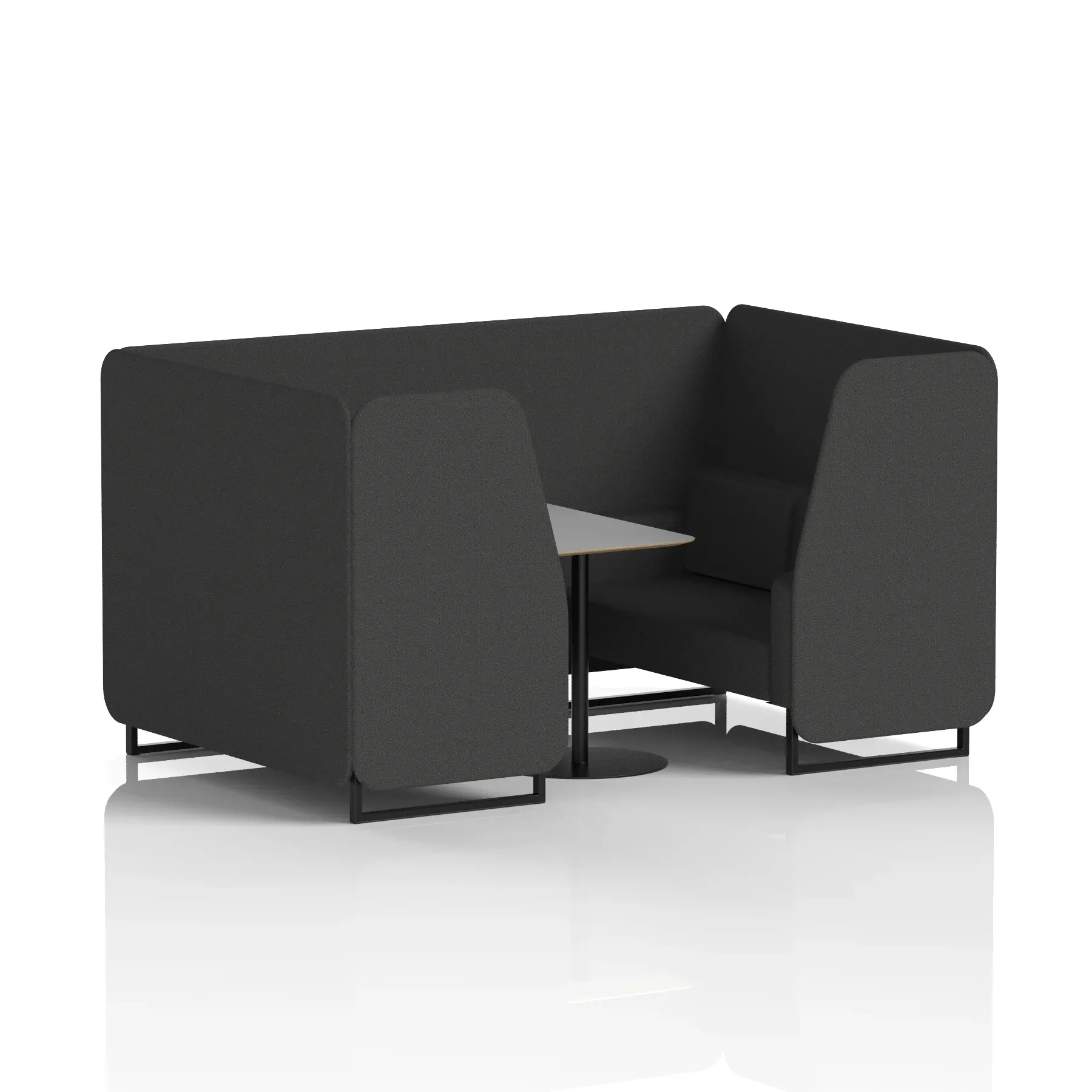 Brixworth Booth With Grey Table In Single Tone