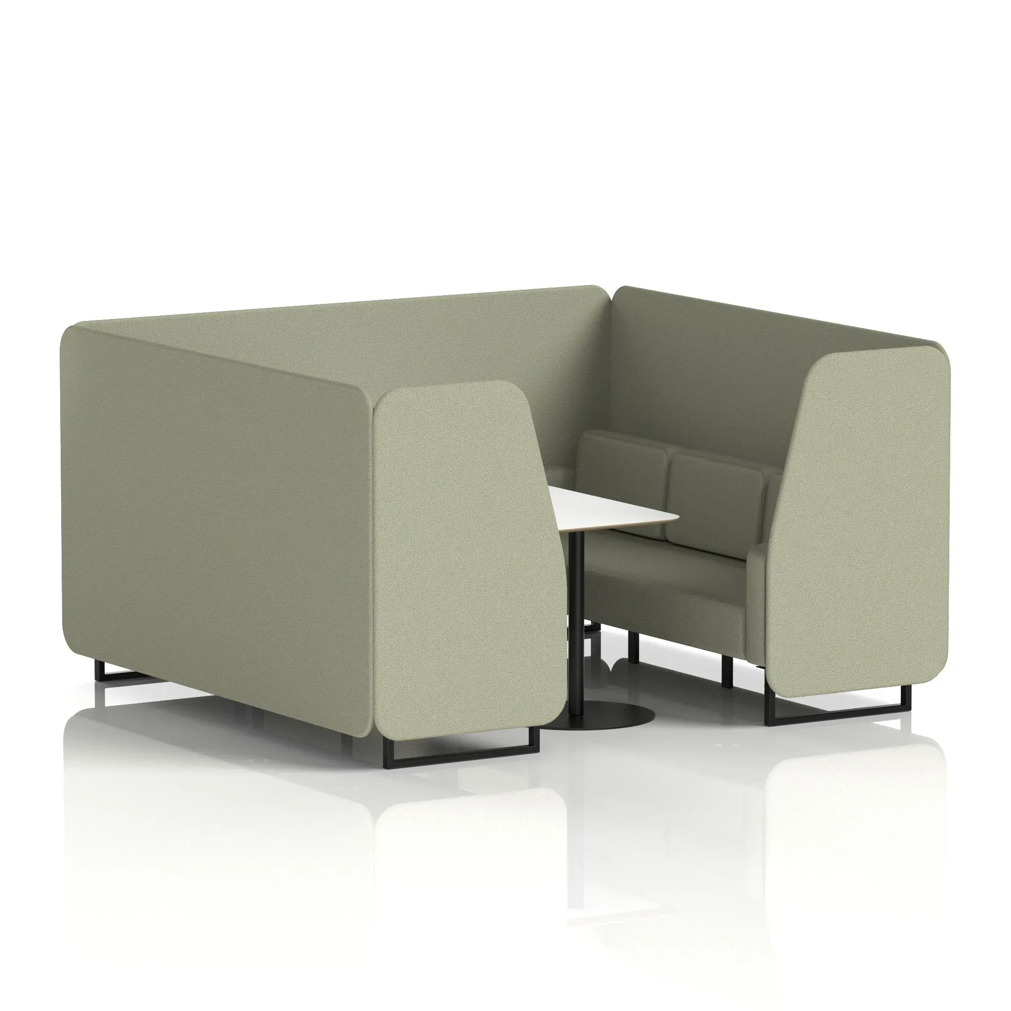 Brixworth Booth With White Table In Single Tone
