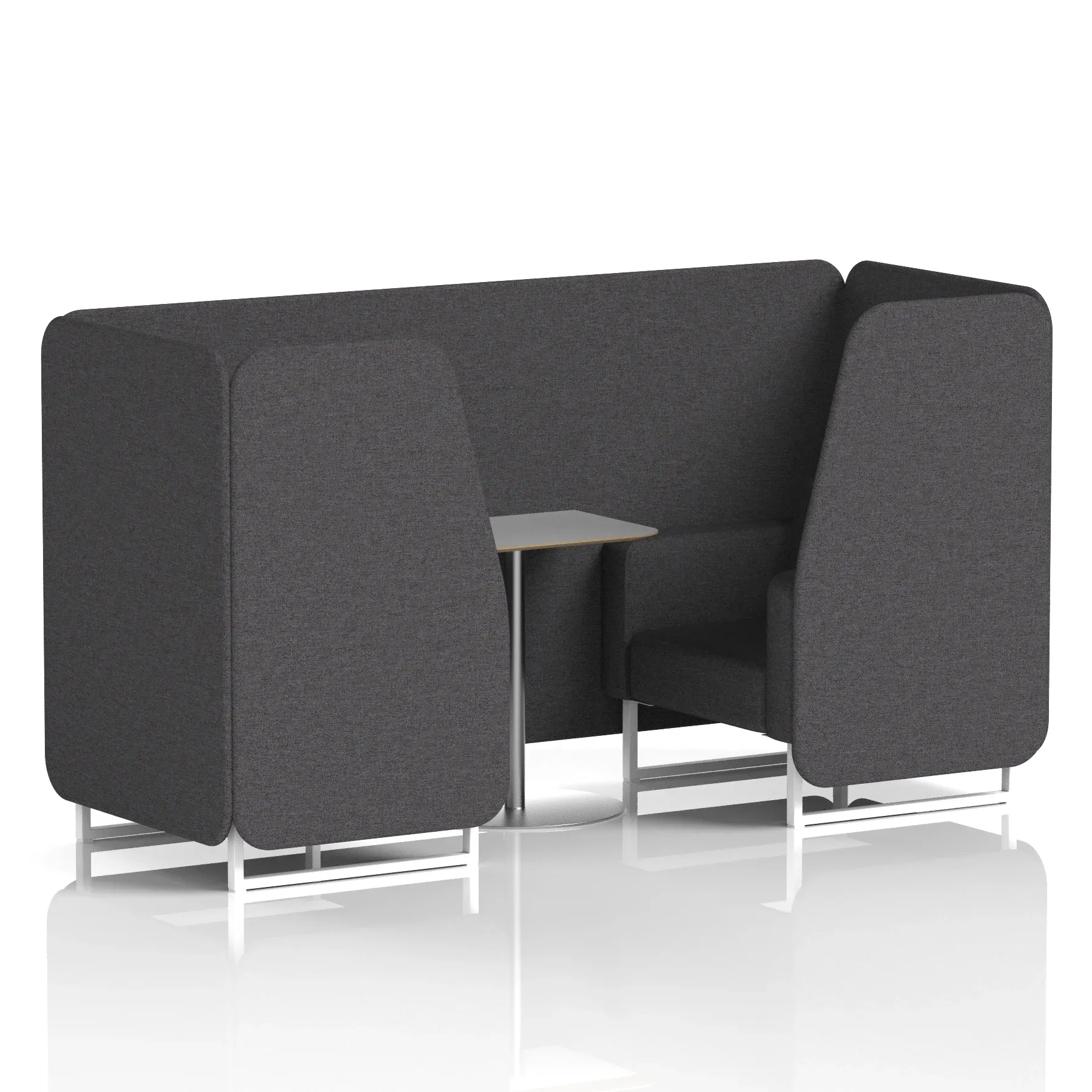 Brixworth Booth With Grey Table In Single Tone