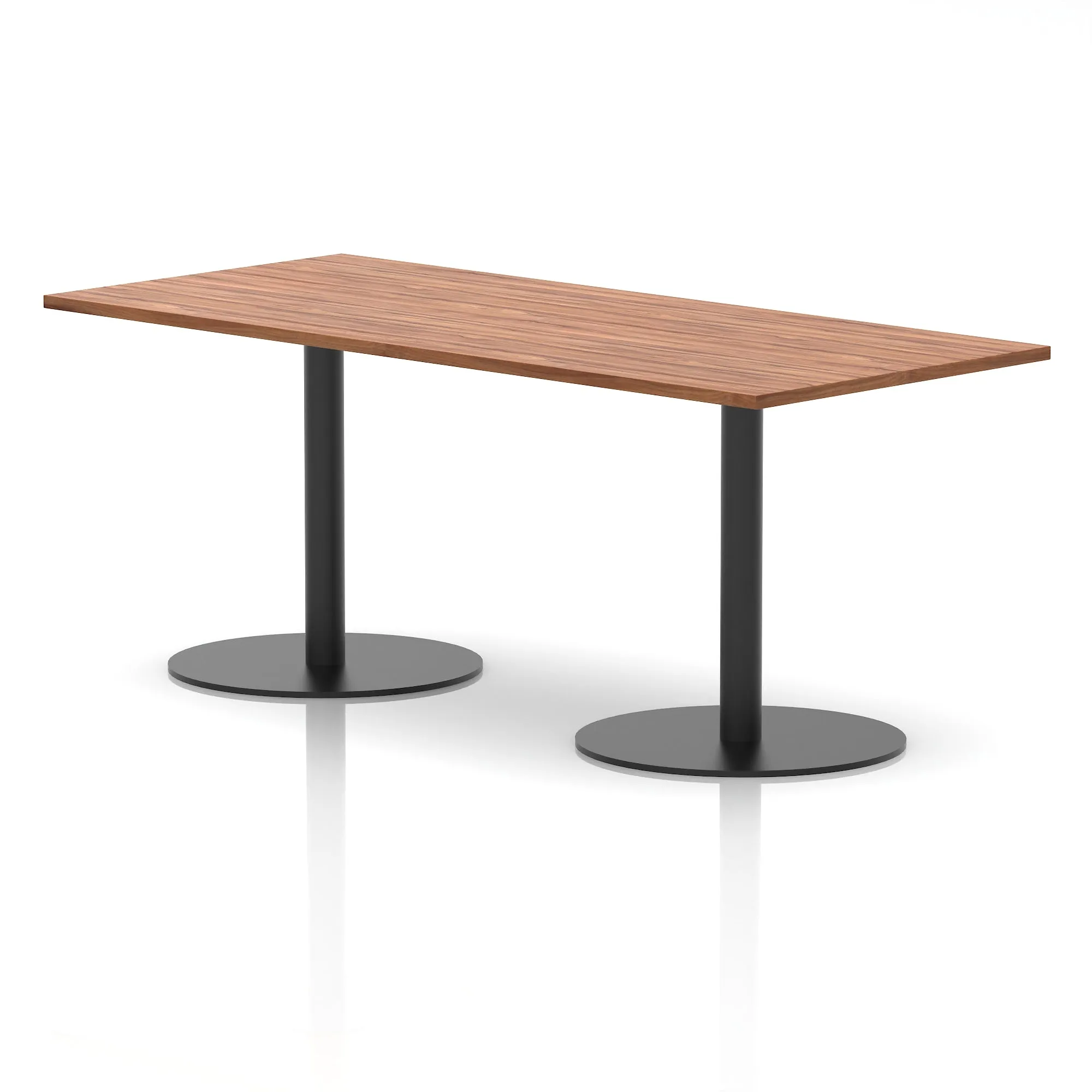 Italia Rectangular Poseur Table Black Leg