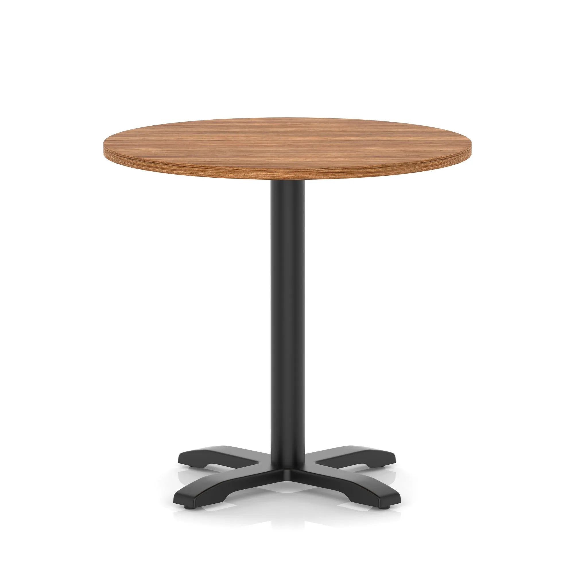 EE - Italia Round Poseur Table With Cross Base Black Leg
