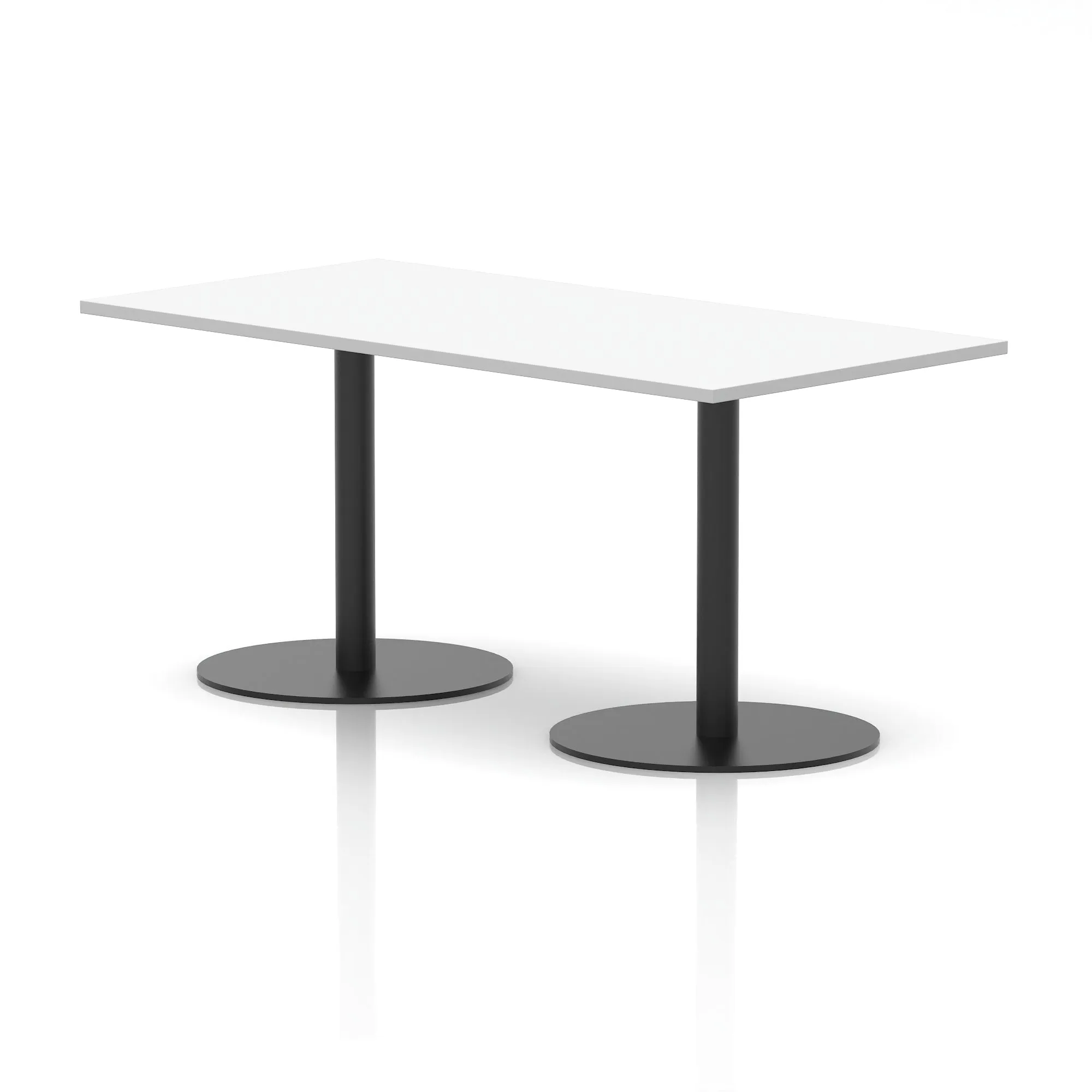 EE - Italia Rectangular Poseur Table Black Leg